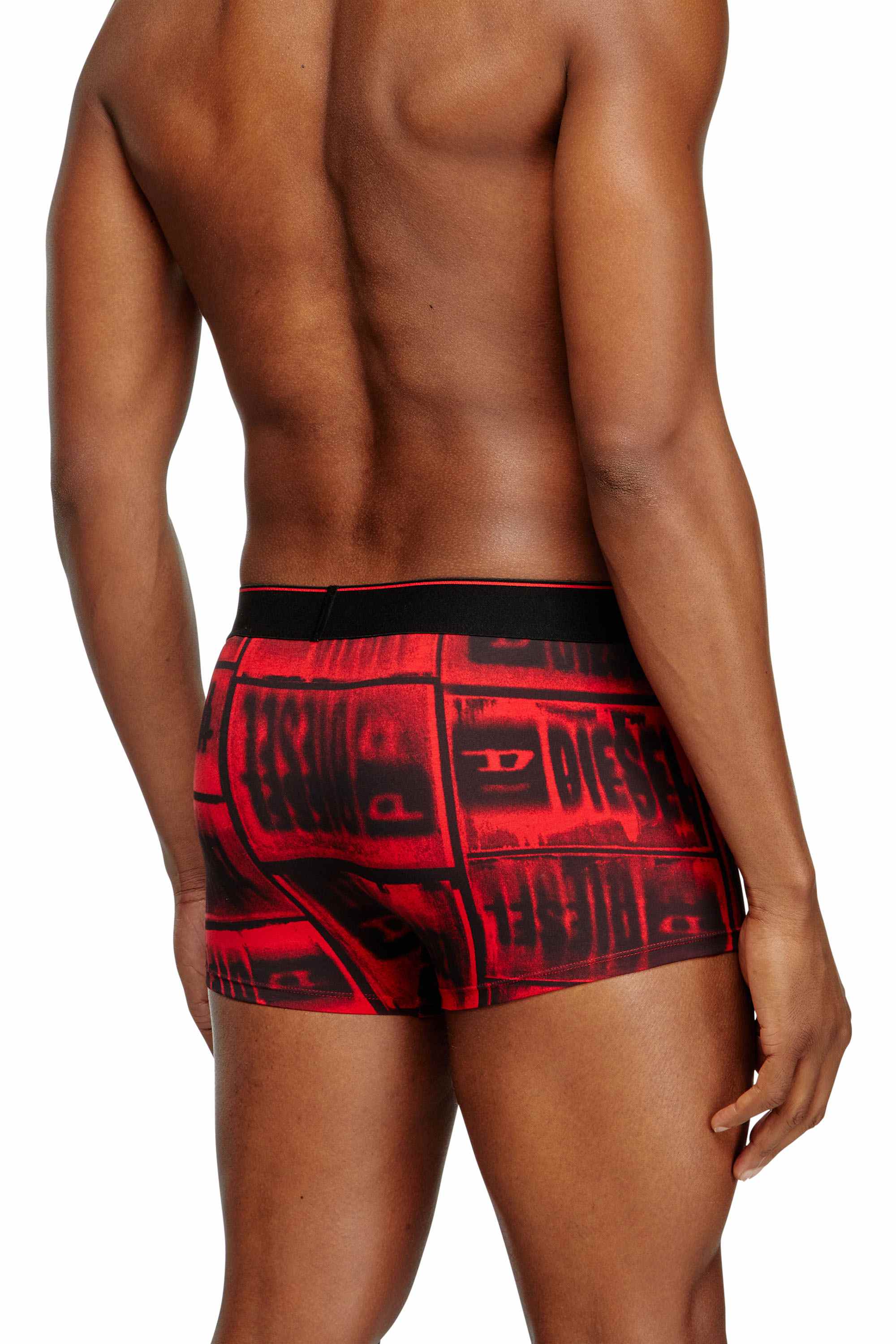 Black 3-pack boxer briefs in stretch cotton