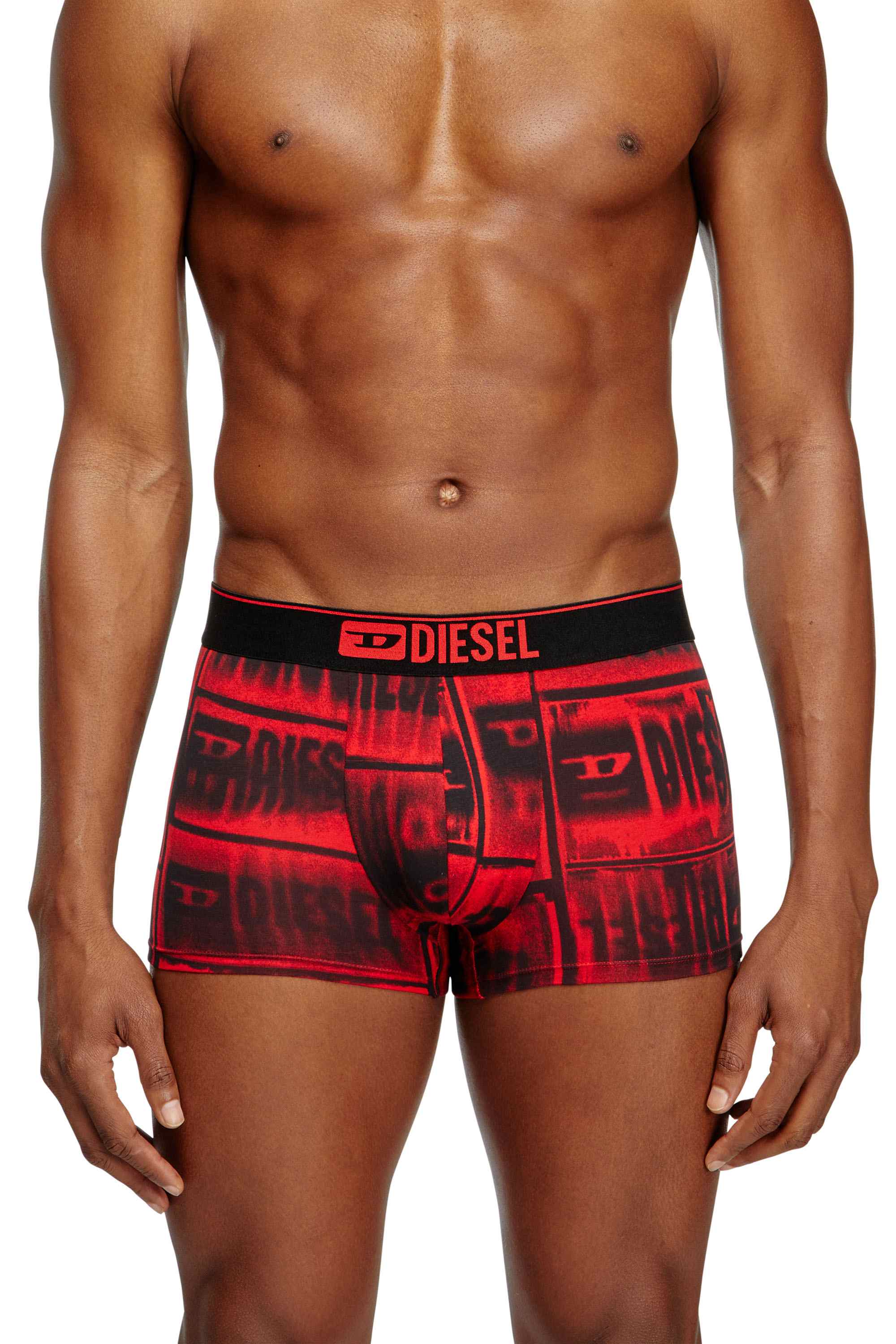 Black 3-pack boxer briefs in stretch cotton