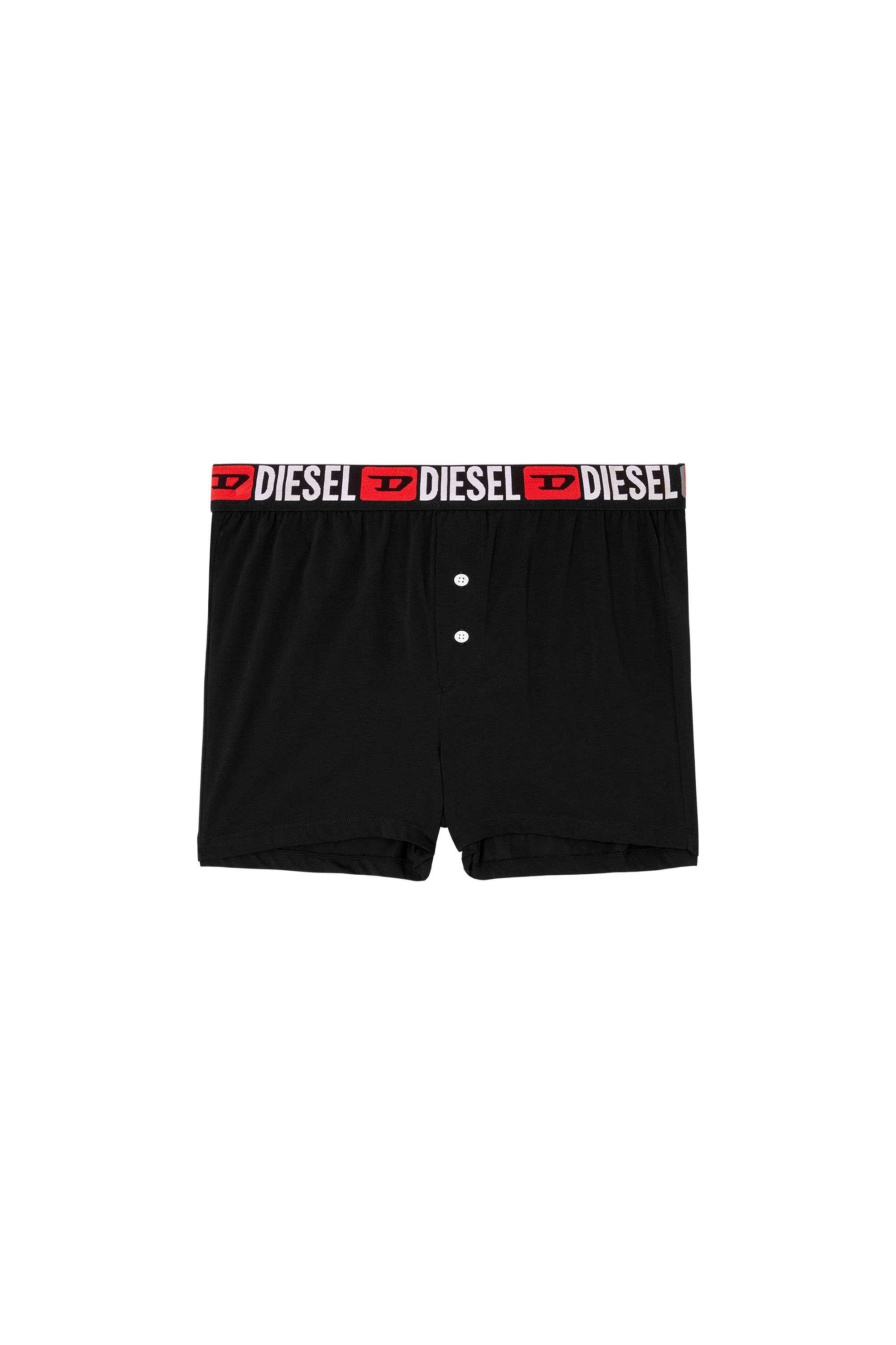 Black Boxers with all-over logo waist