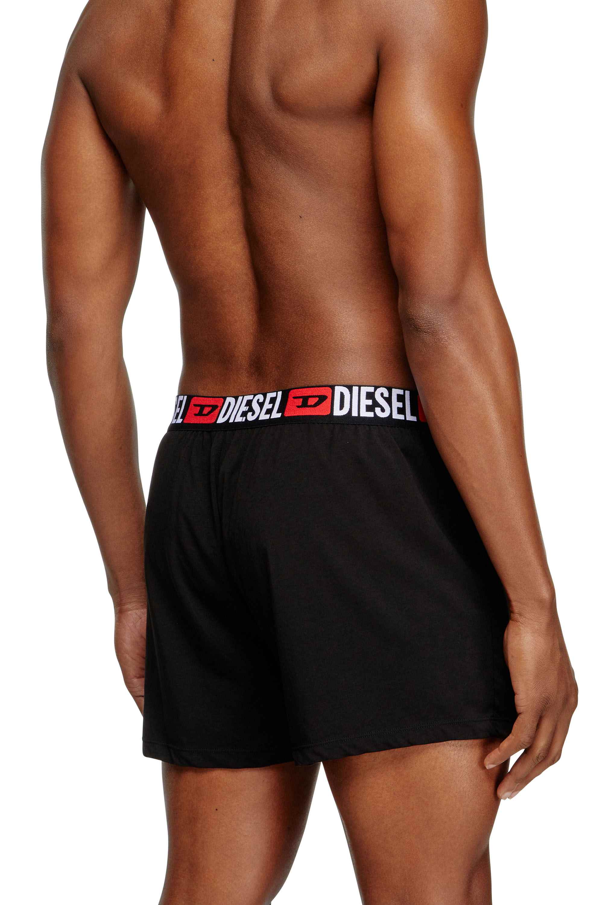 Black Boxers with all-over logo waist
