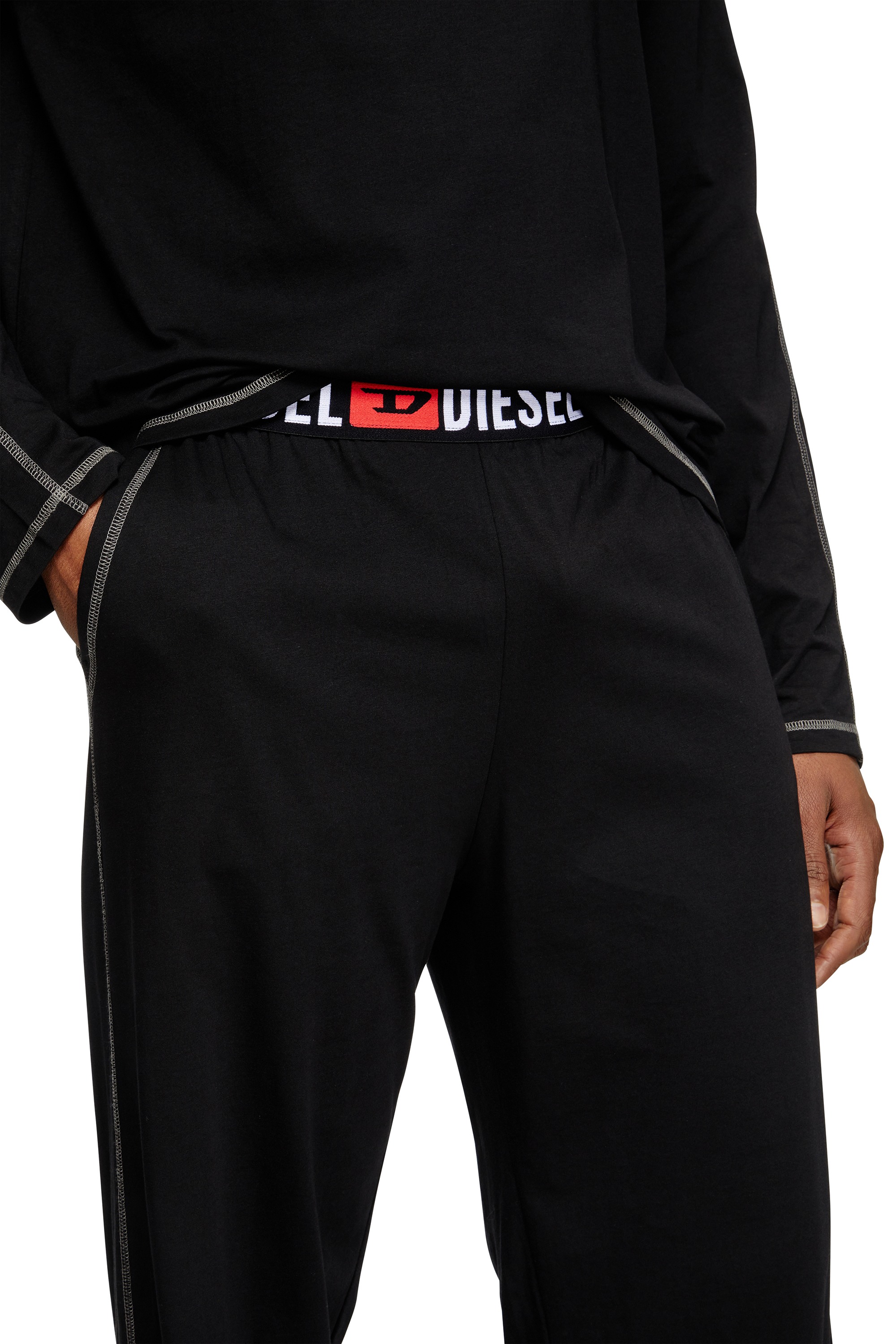 Black Pajamas in cotton jersey
