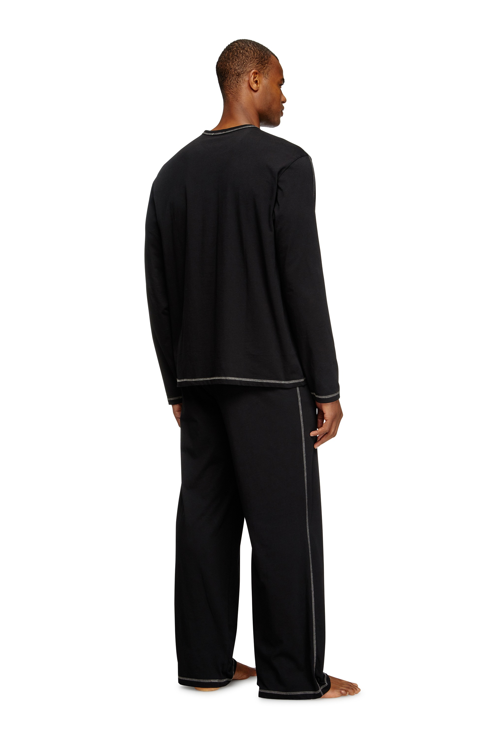 Black Pajamas in cotton jersey