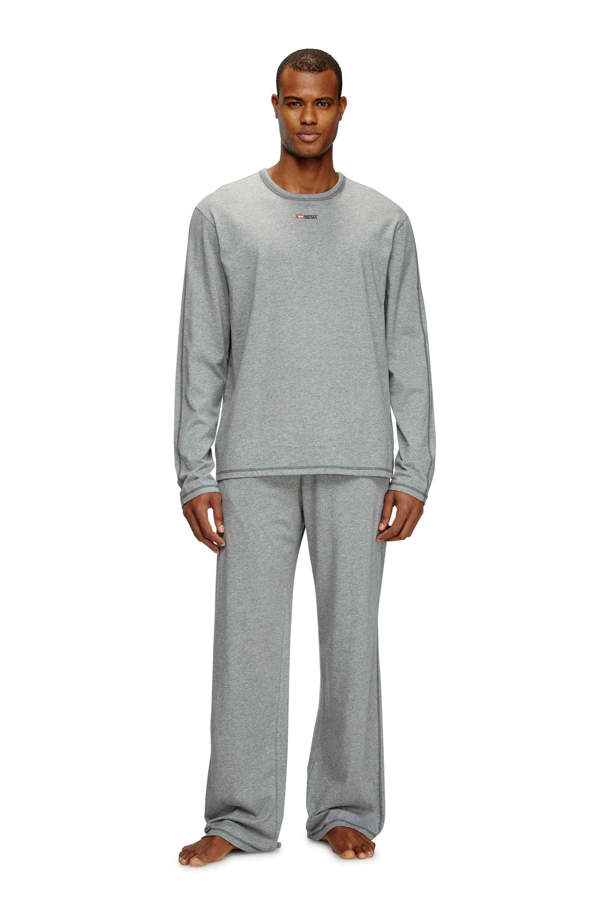 Grey Pajamas in cotton jersey
