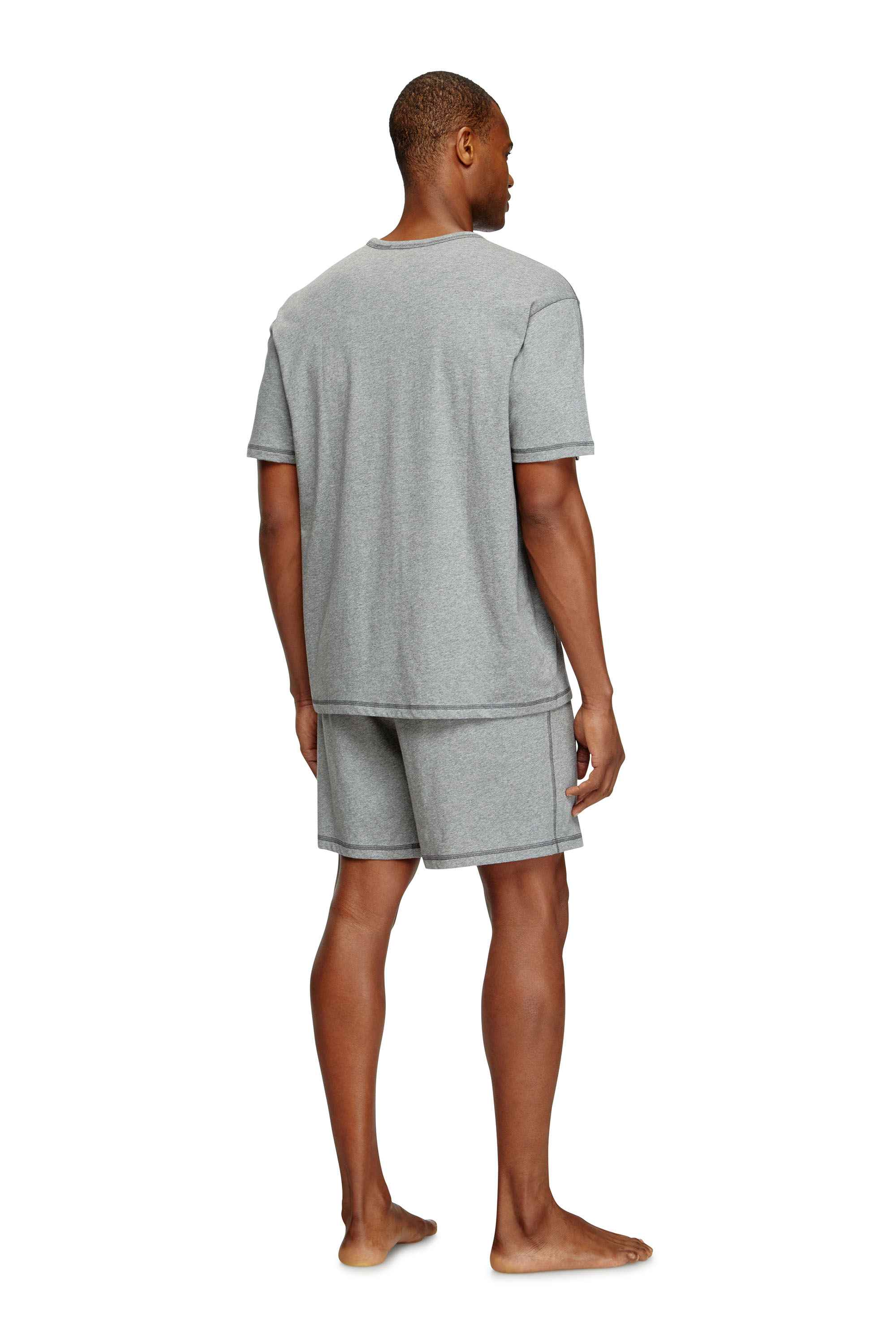 Grey Short Pajamas in cotton jersey