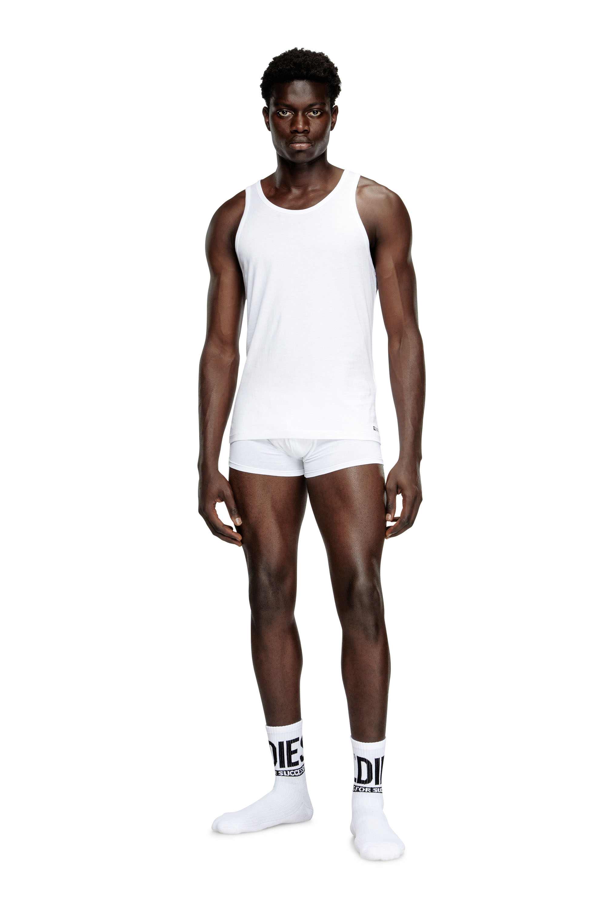 White Two pack cotton tank vest