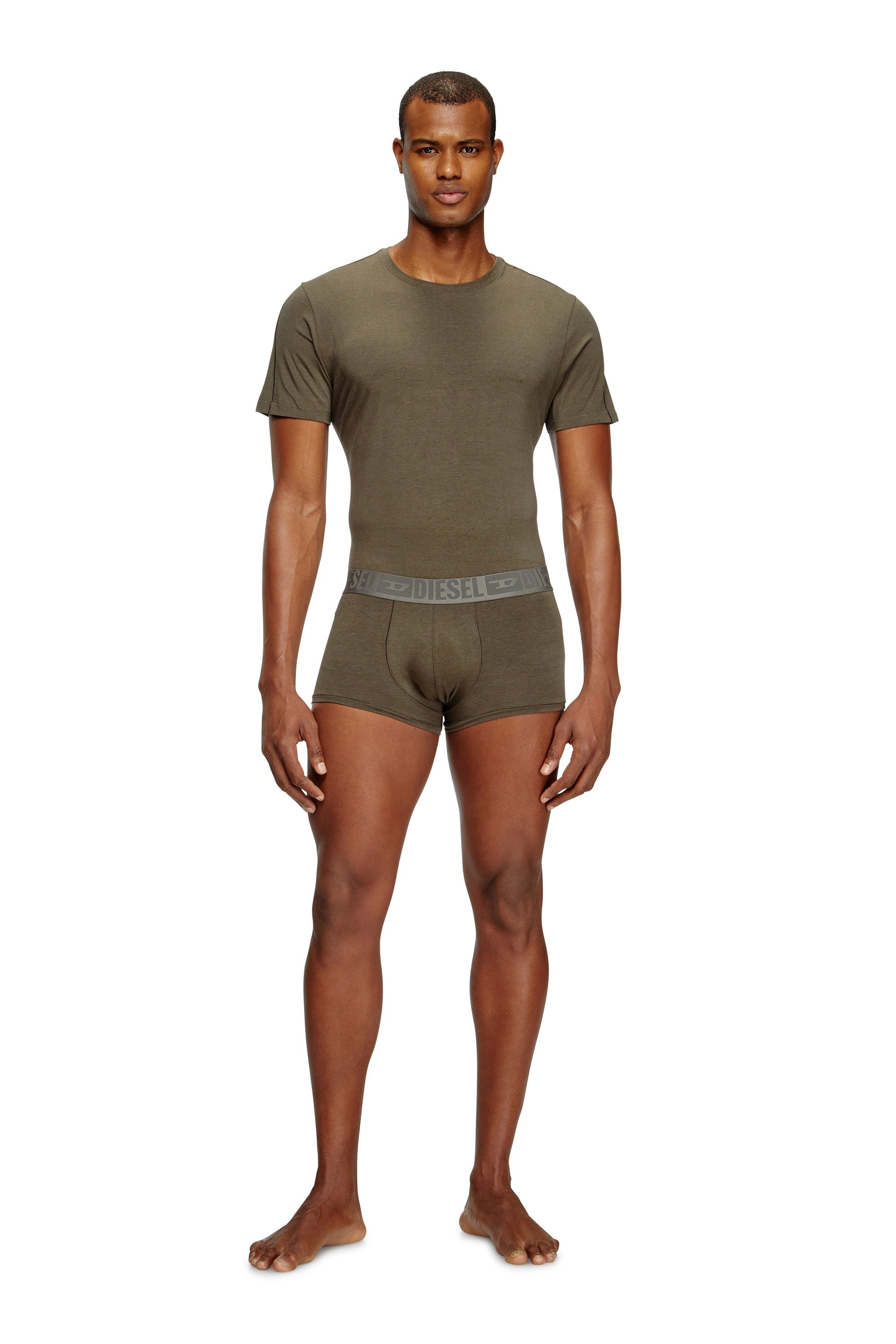 Green 2-pack T-shirts in fluid jersey