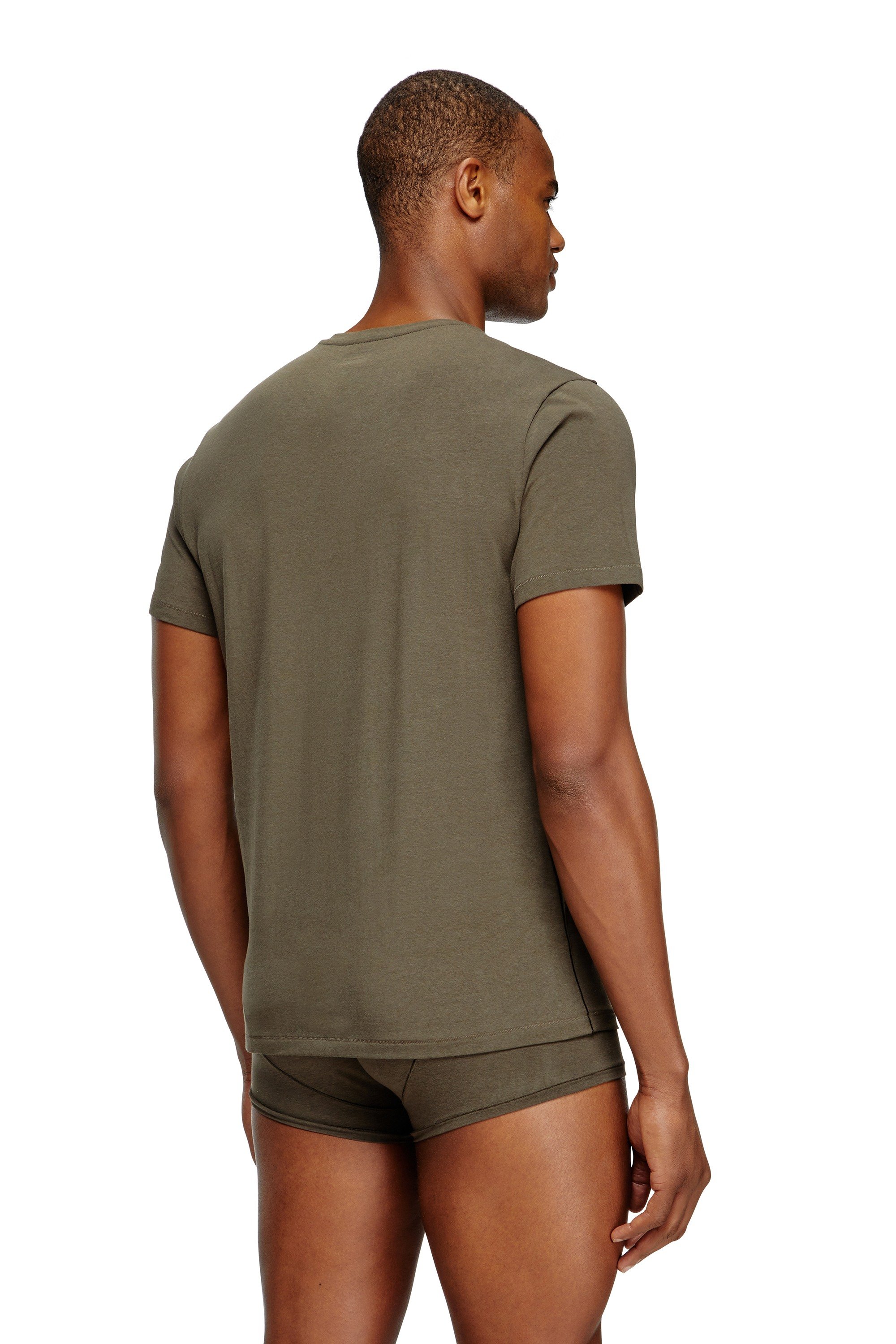 Green 2-pack T-shirts in fluid jersey