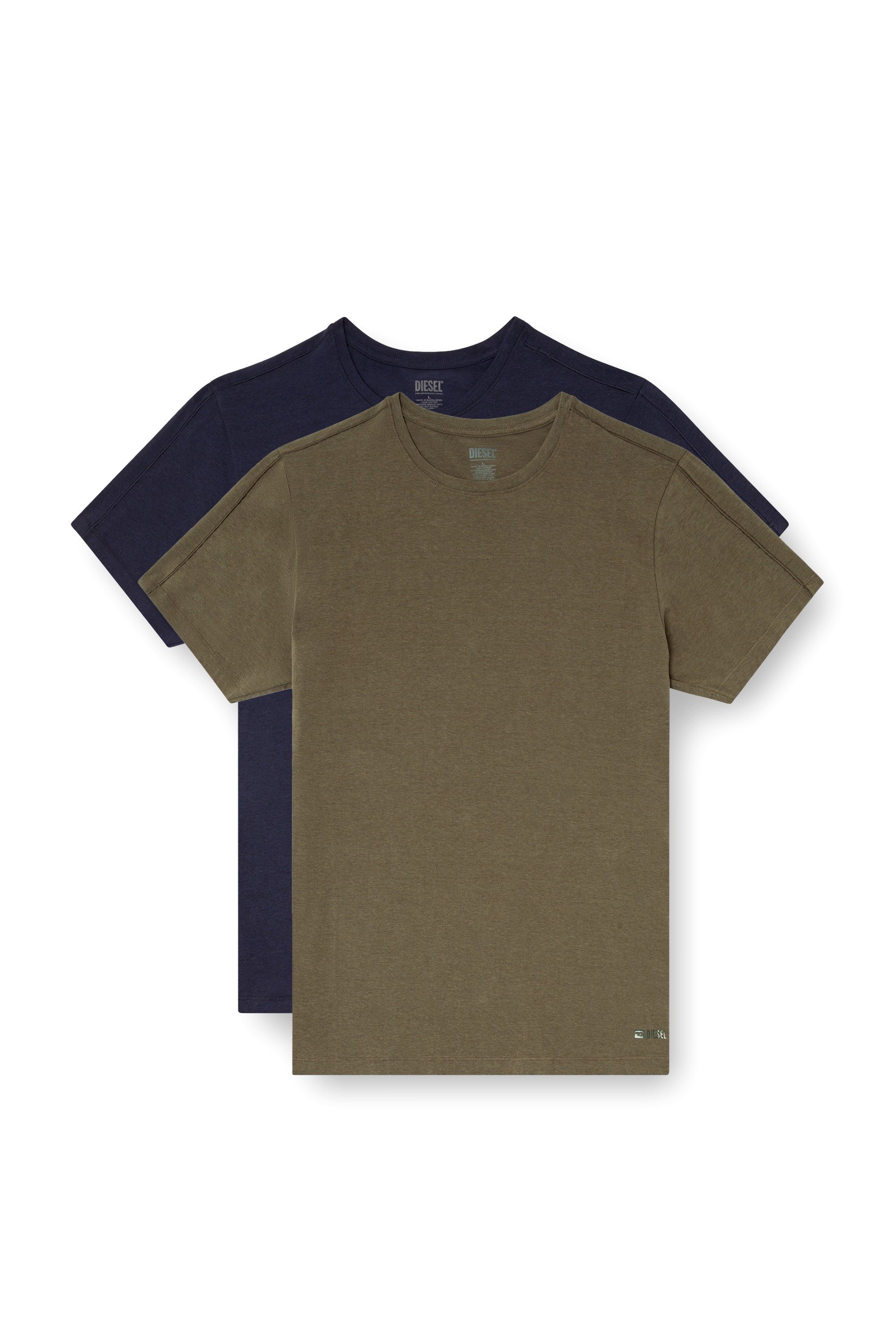 Green 2-pack T-shirts in fluid jersey