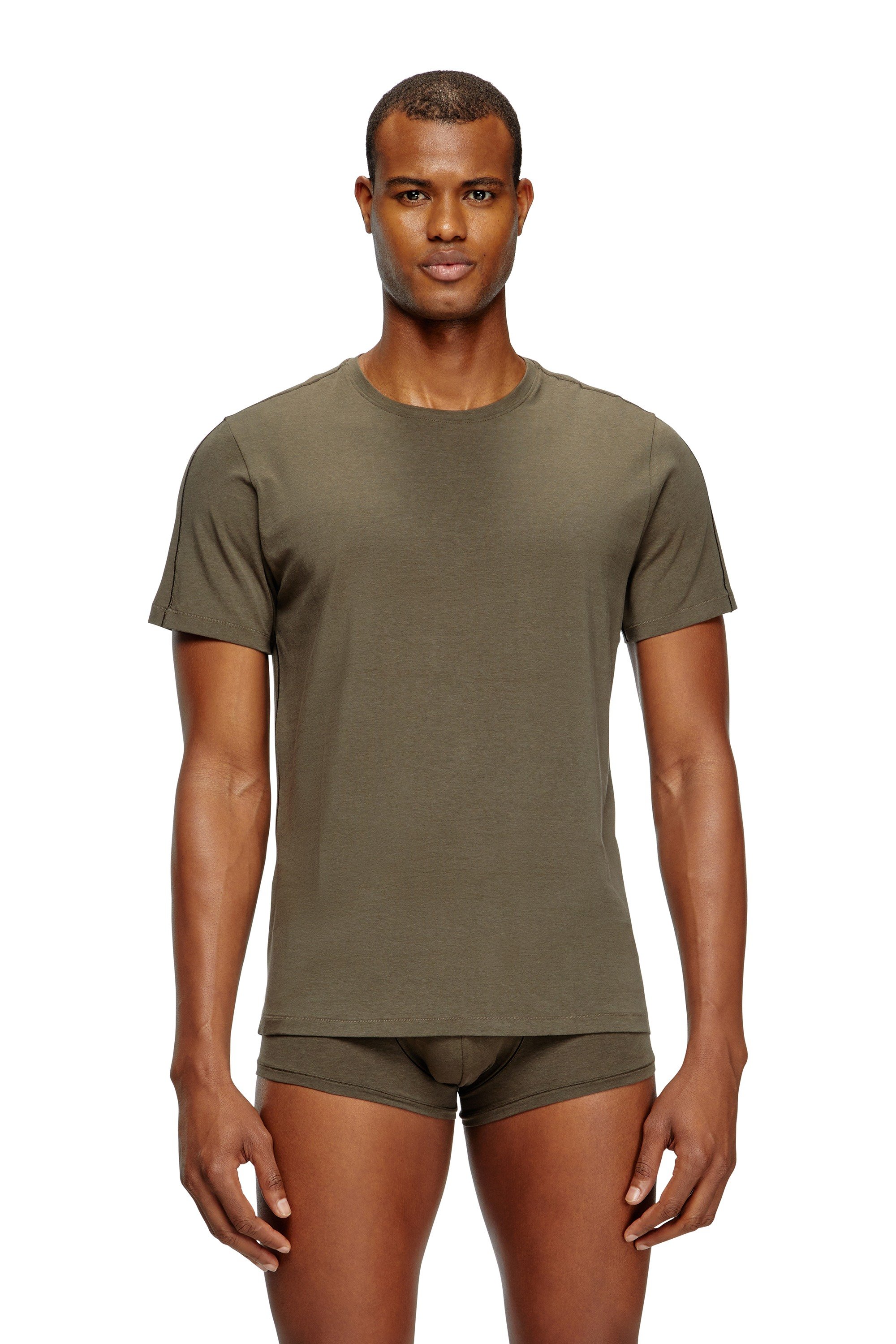 Green 2-pack T-shirts in fluid jersey
