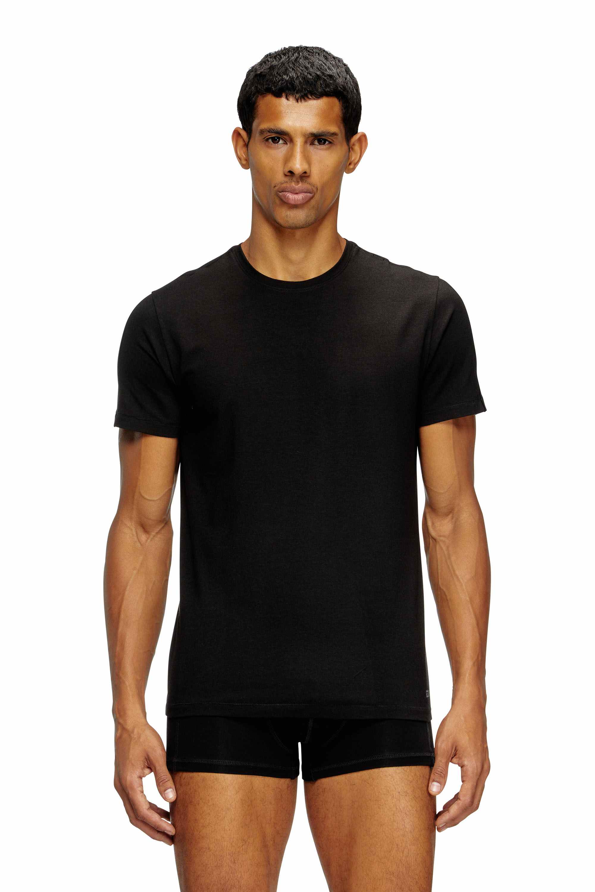 Black 2-pack T-shirts in fluid jersey
