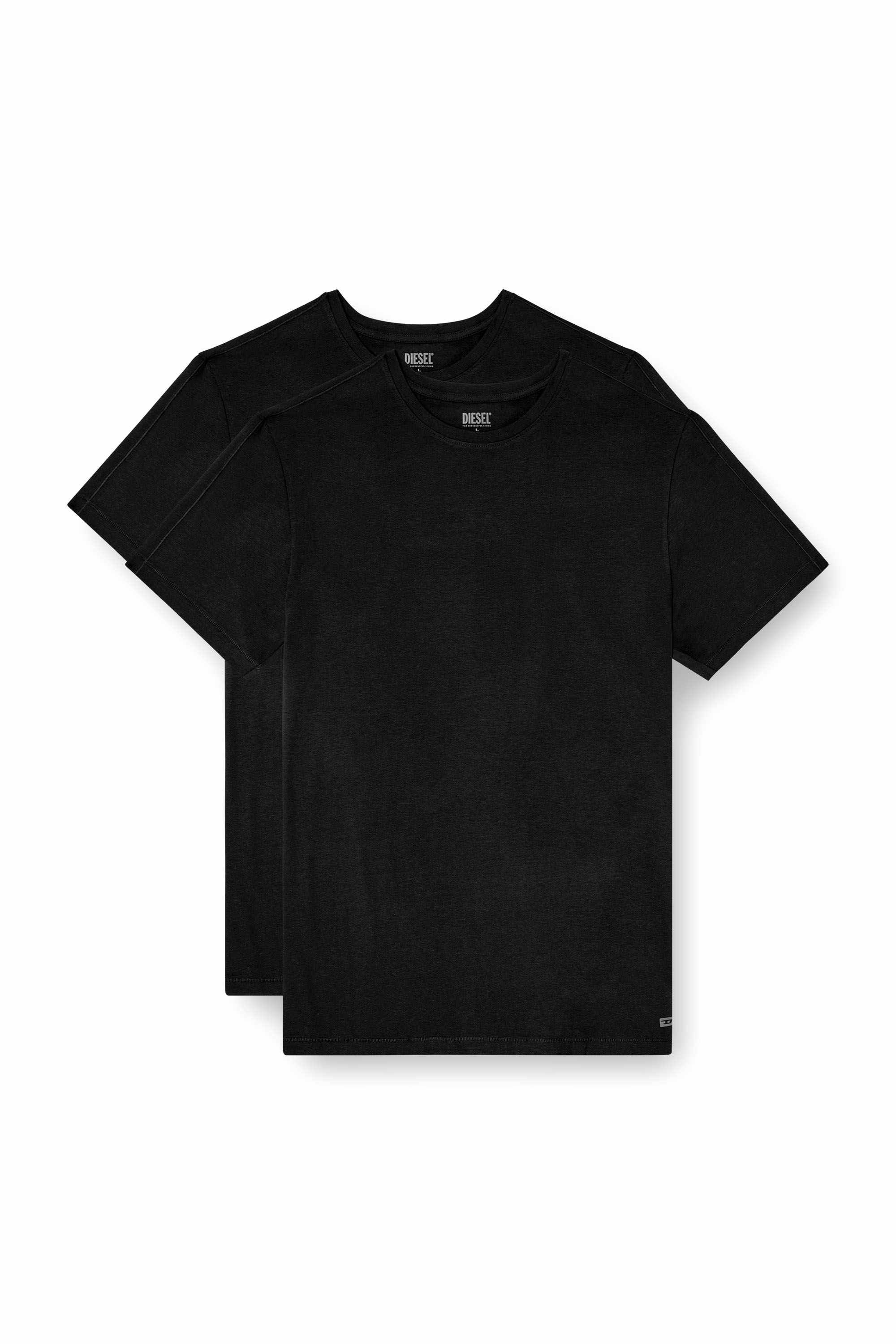 Black 2-pack T-shirts in fluid jersey