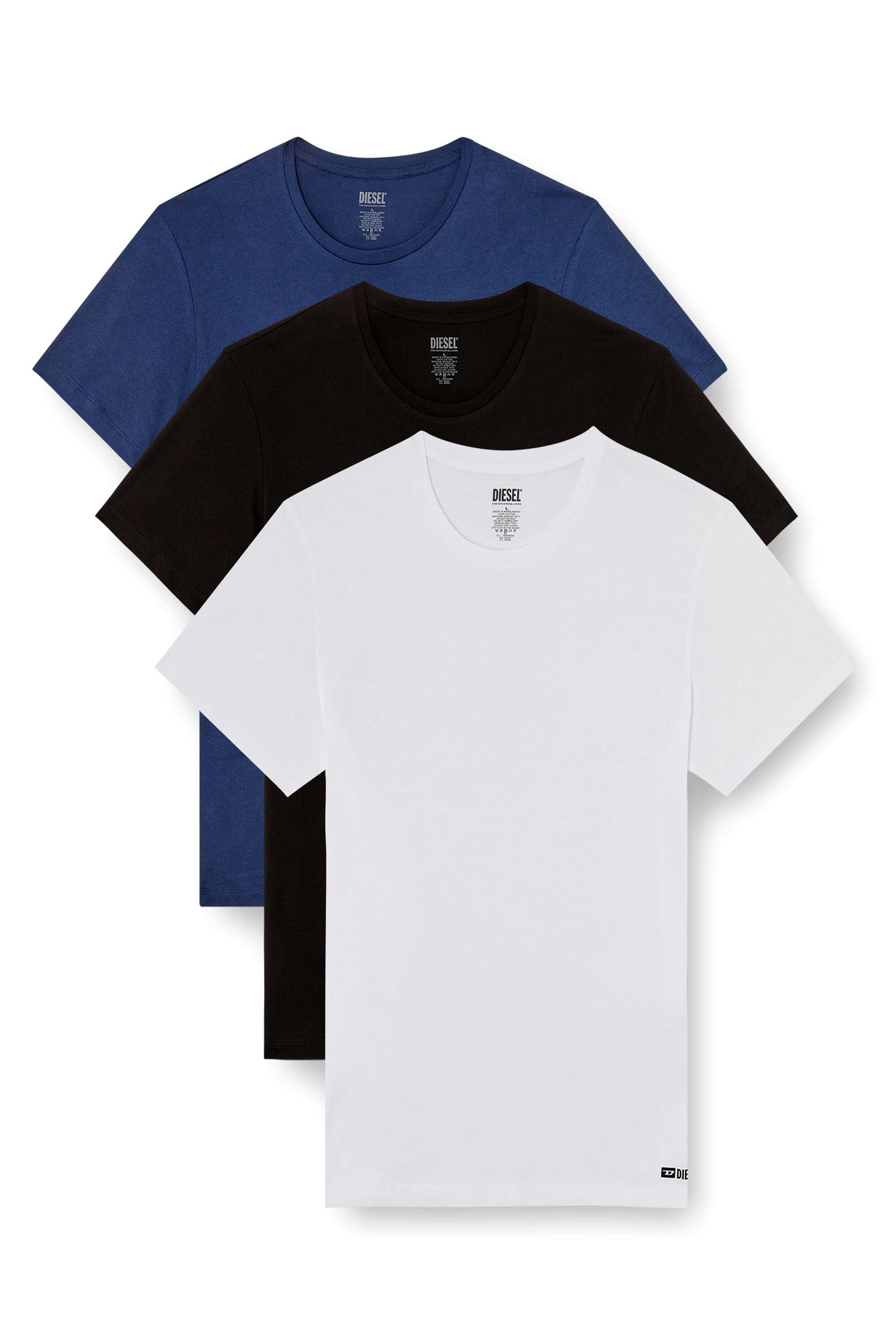 Blue Three-pack of T-shirts
