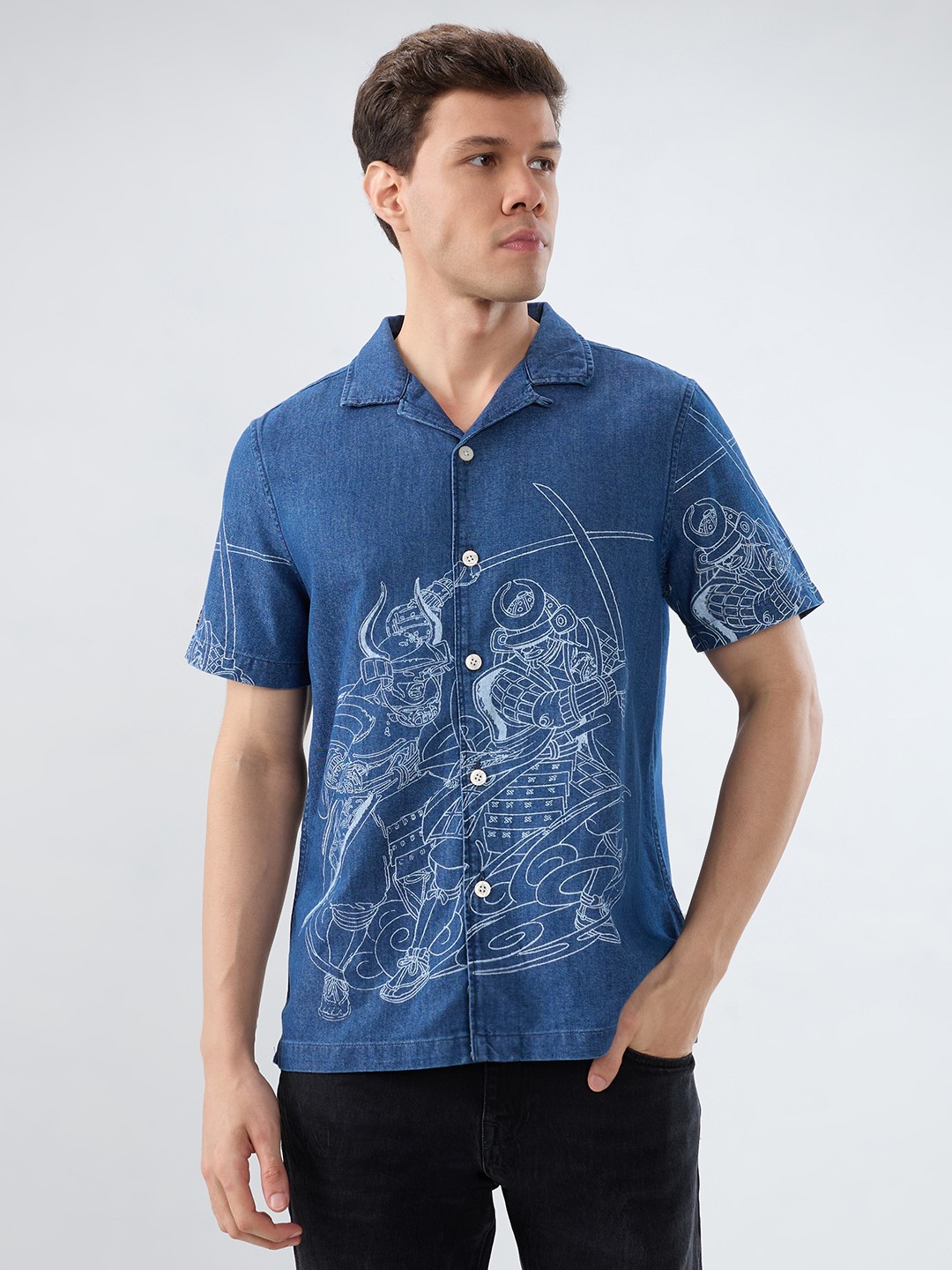 FIGHTER SAMURAI DENIM SHIRT