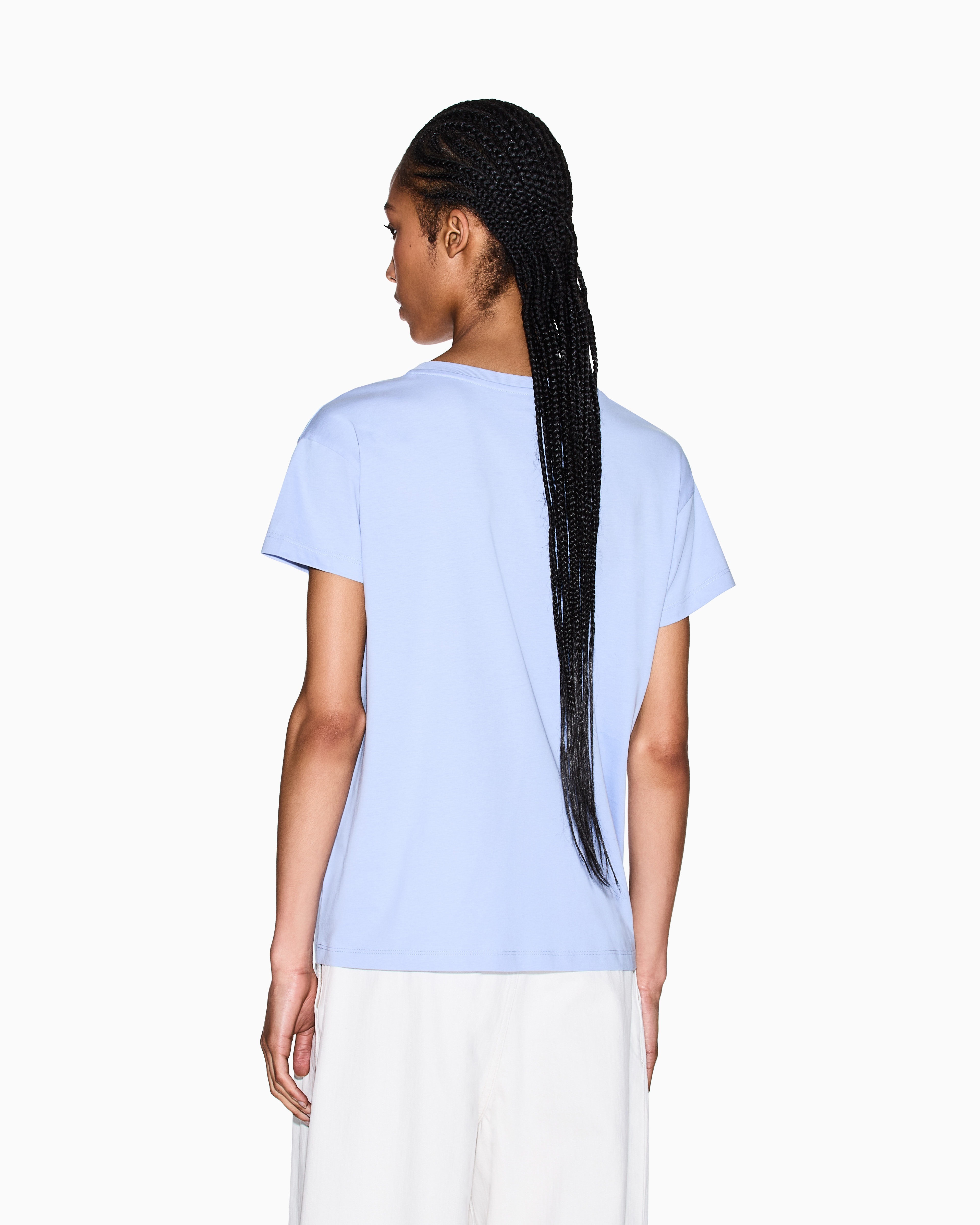 Women Blue Monogram Melody Boyfriend Fit T-Shirts