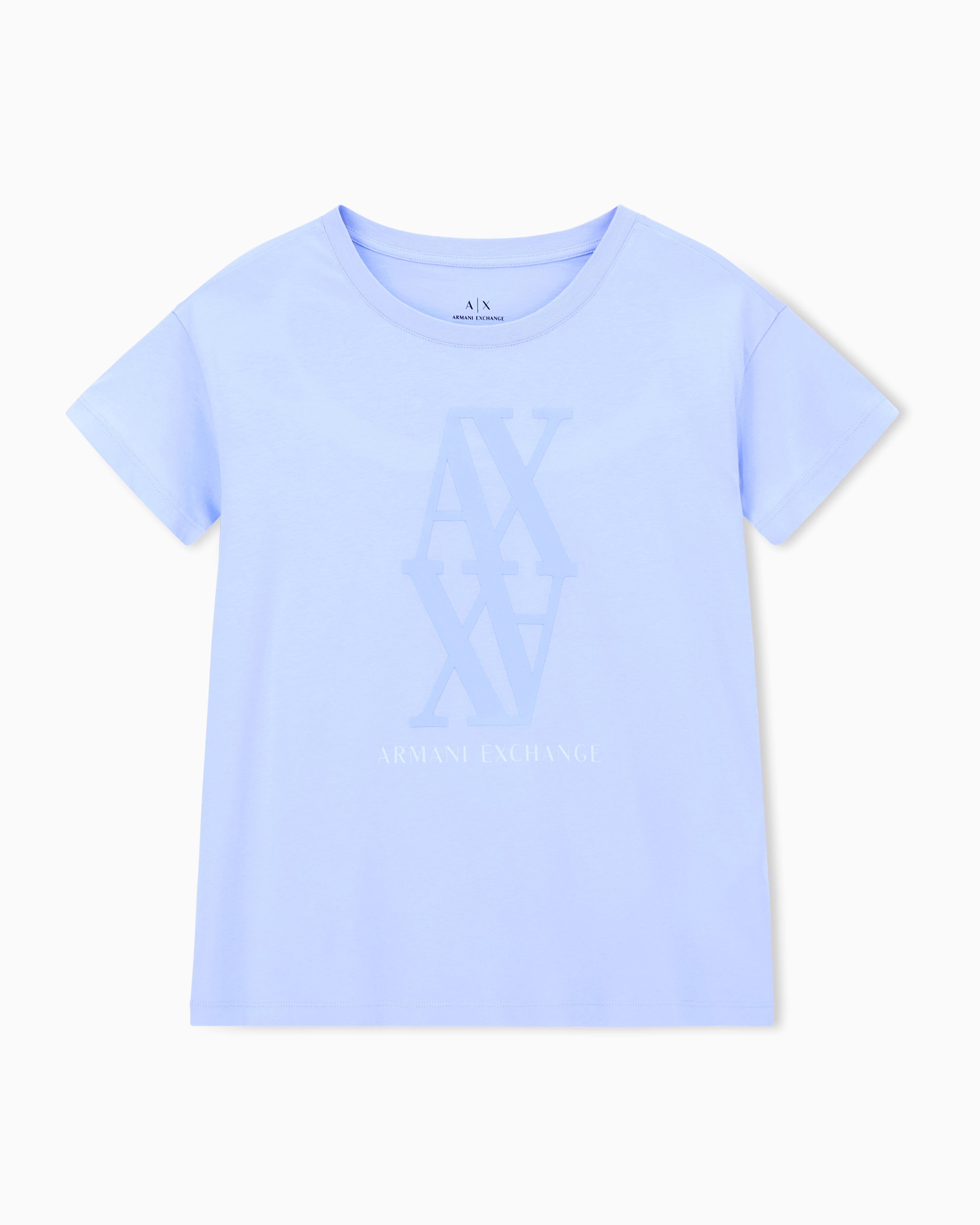 Women Blue Monogram Melody Boyfriend Fit T-Shirts