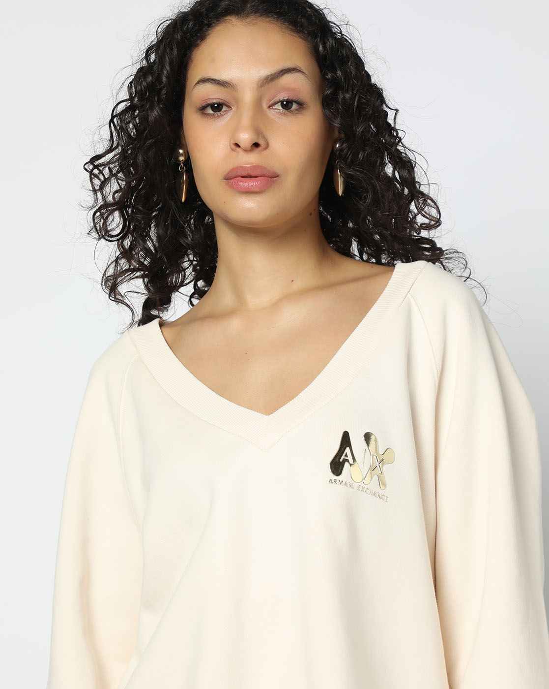Women White Urban Tailoring Boxy Fit Sweatshirts