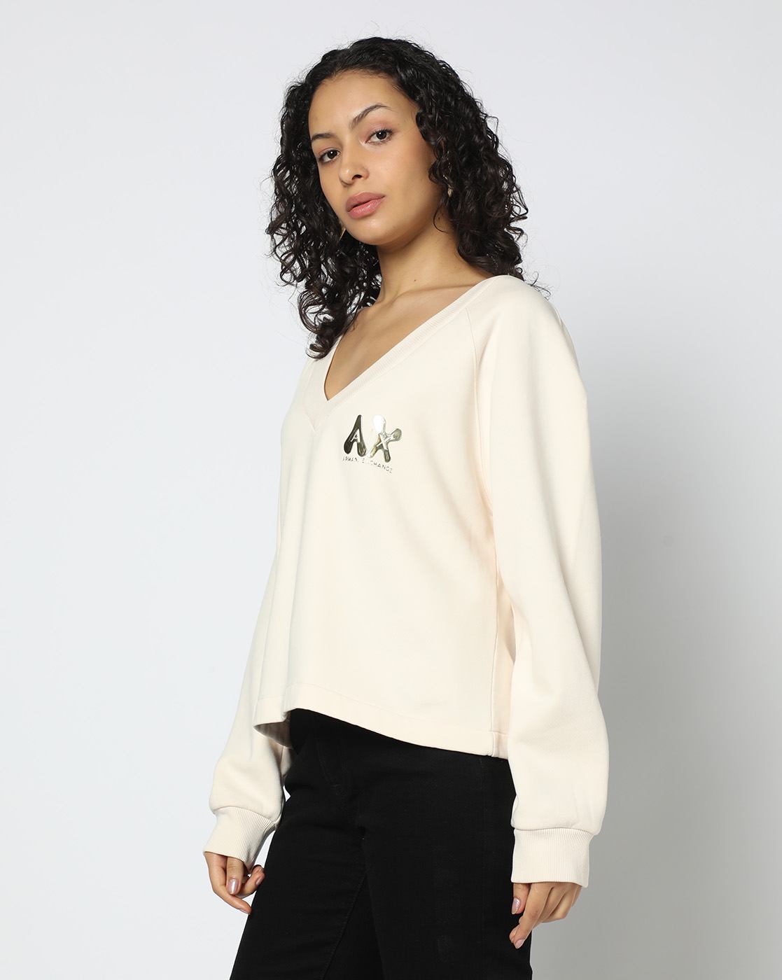 Women White Urban Tailoring Boxy Fit Sweatshirts