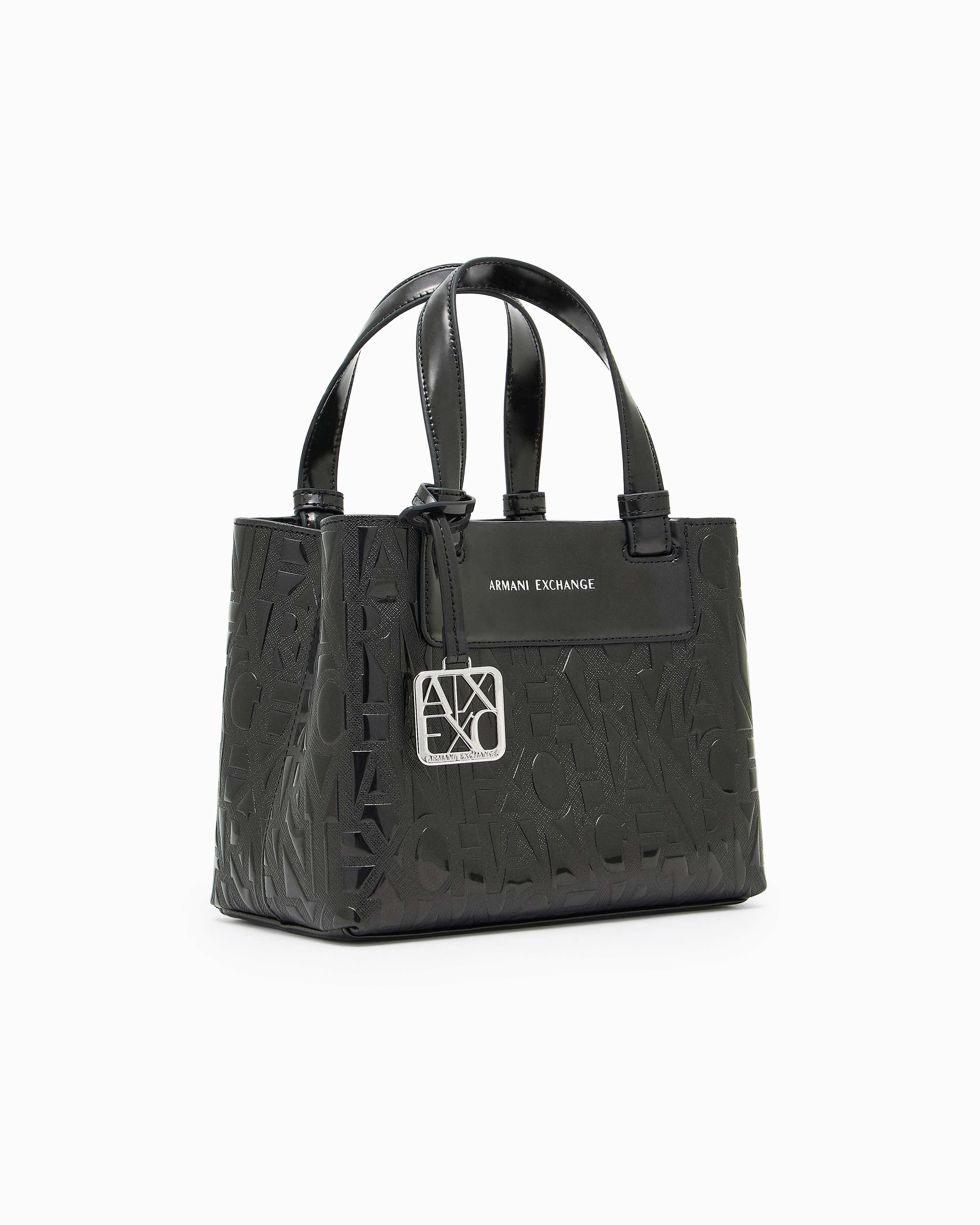 Women's Black Liz Patent Shopping Bag