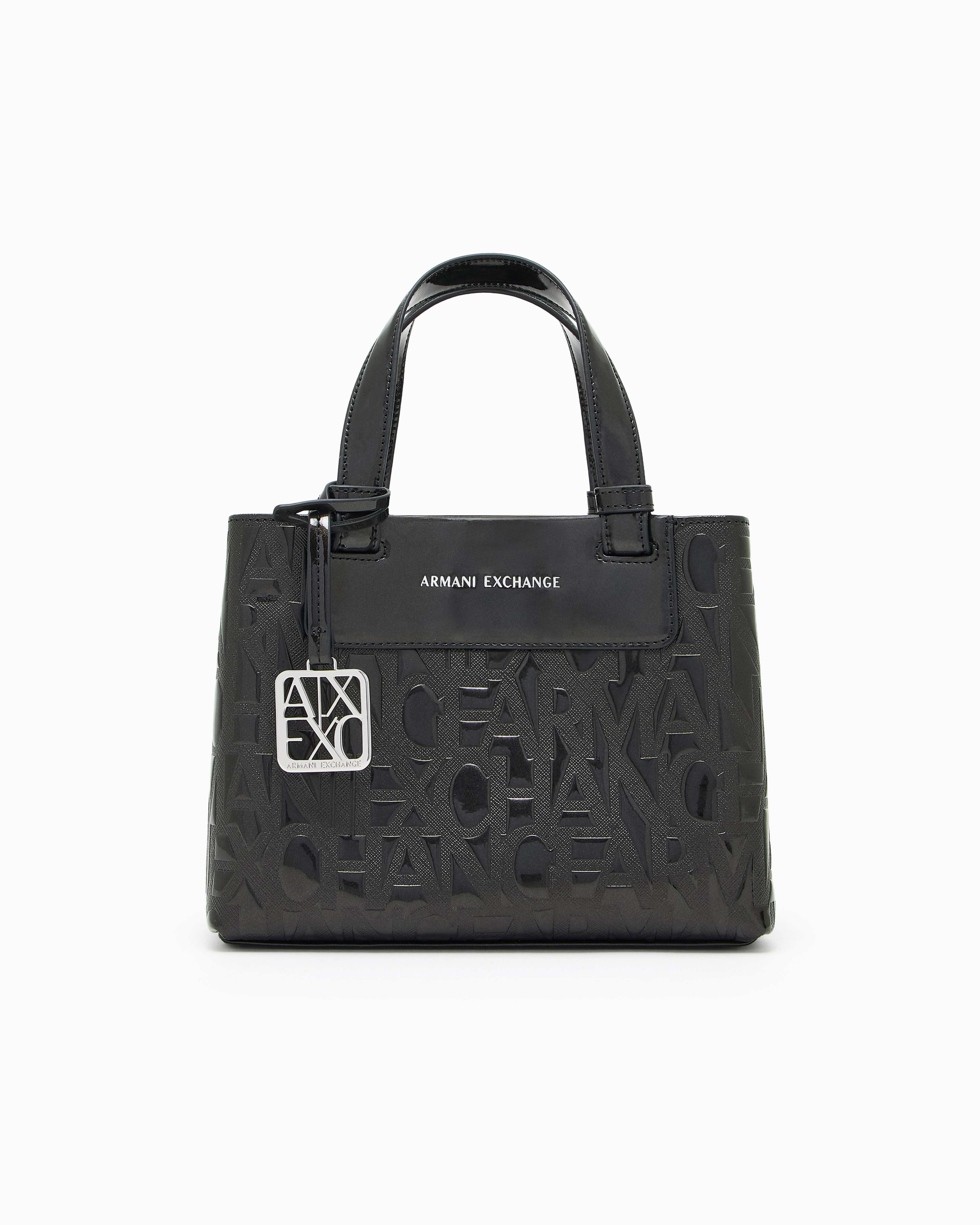 Women's Black Liz Patent Shopping Bag
