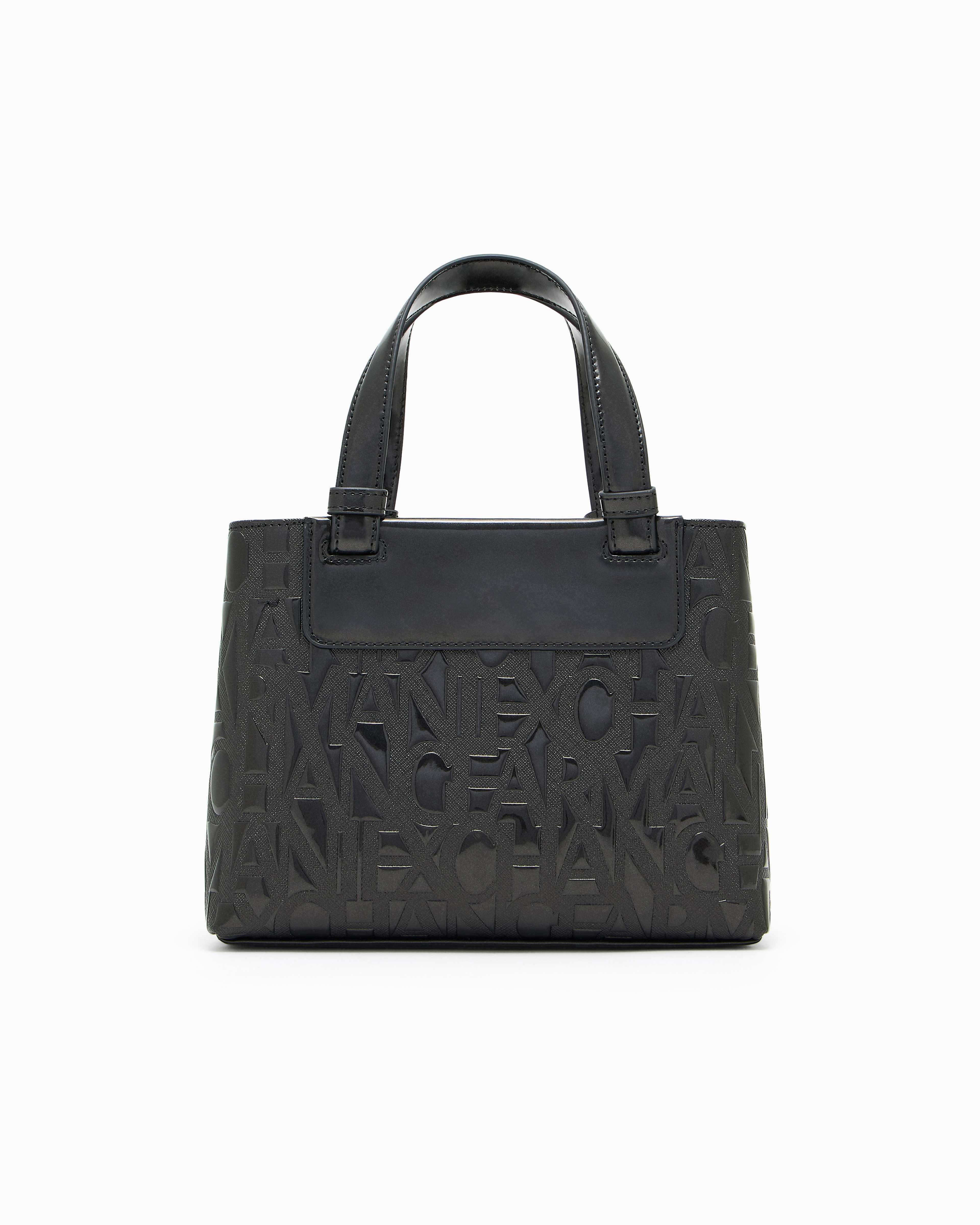 Women's Black Liz Patent Shopping Bag