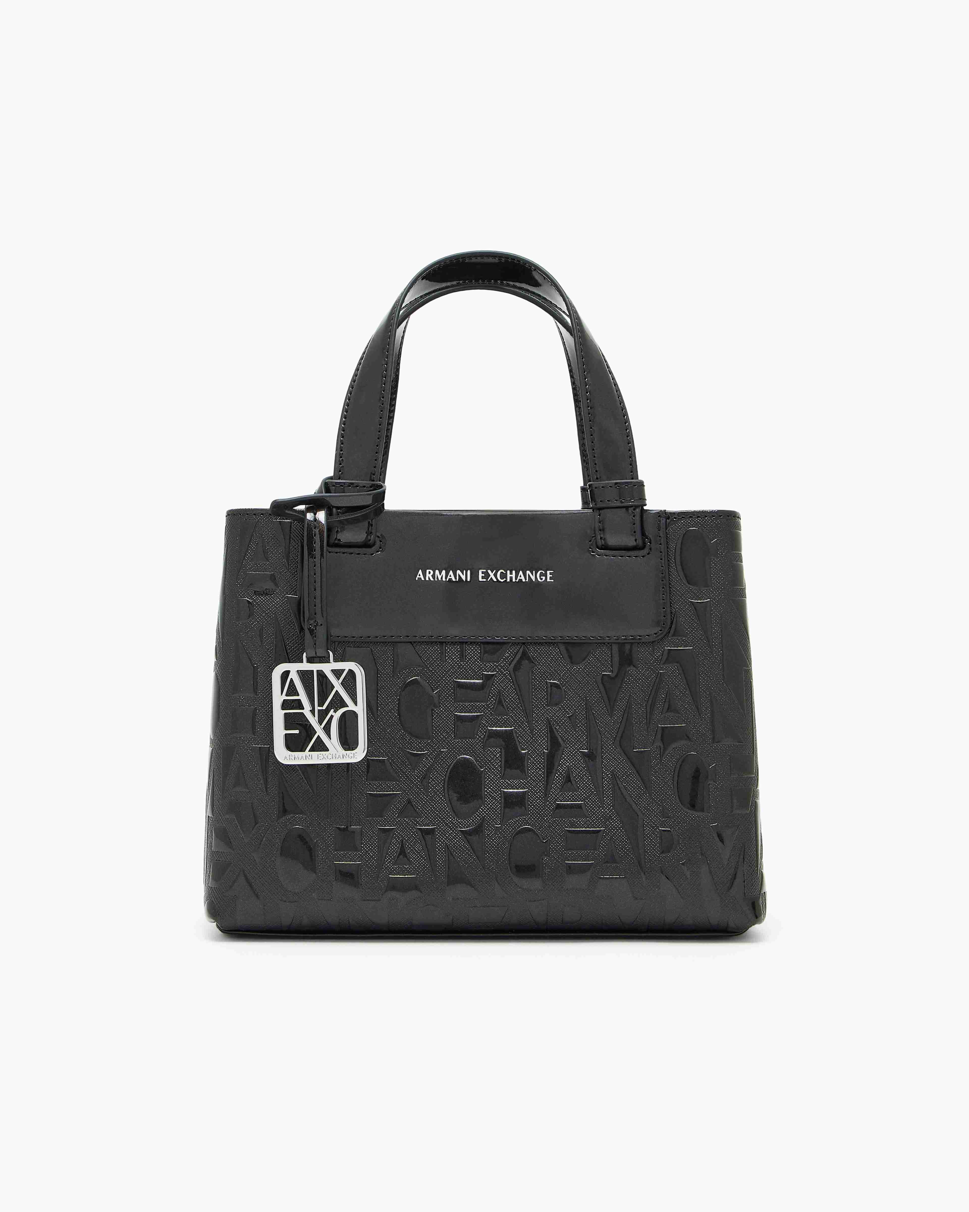 Women's Black Liz Patent Shopping Bag