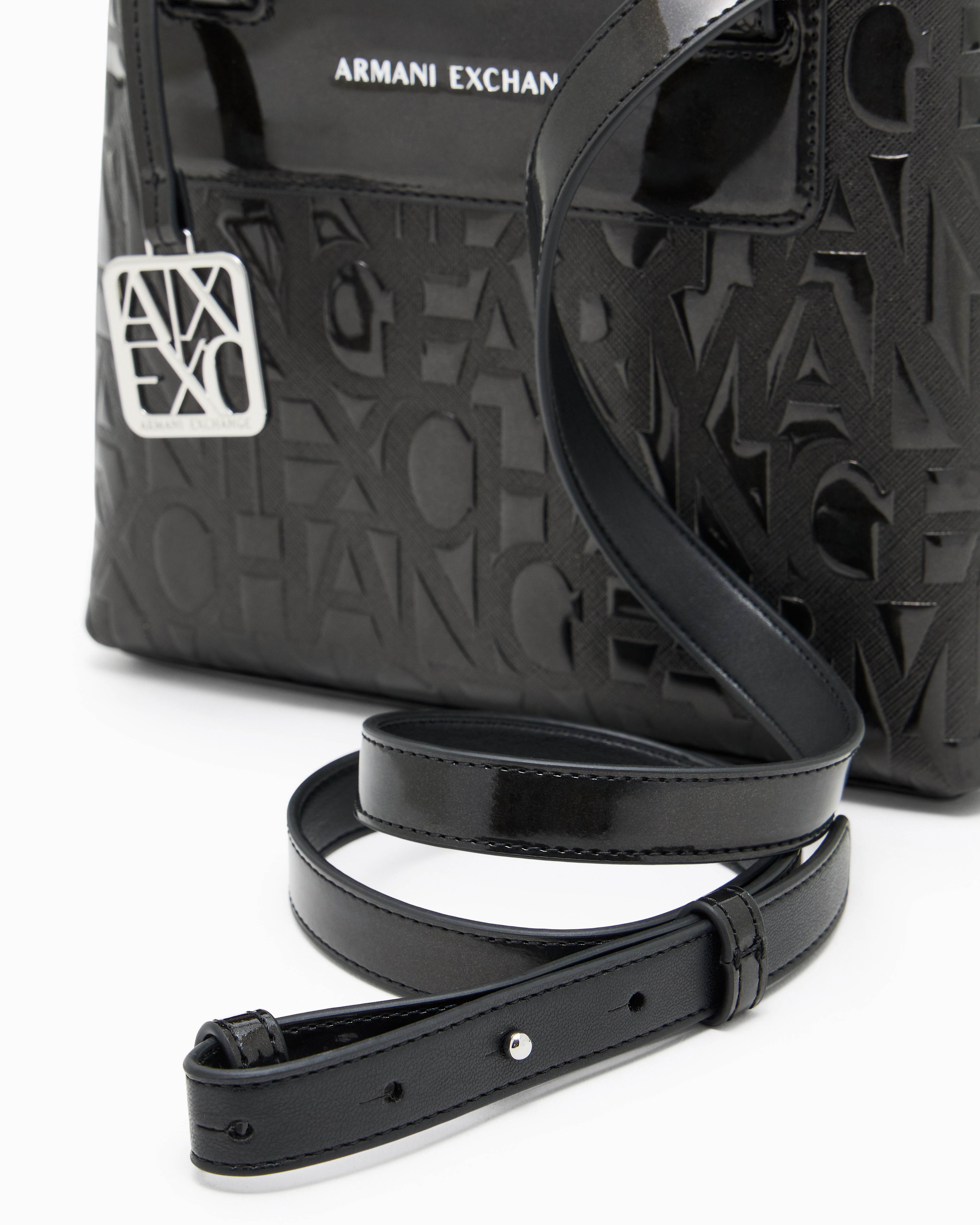 Women's Black Liz Patent Shopping Bag