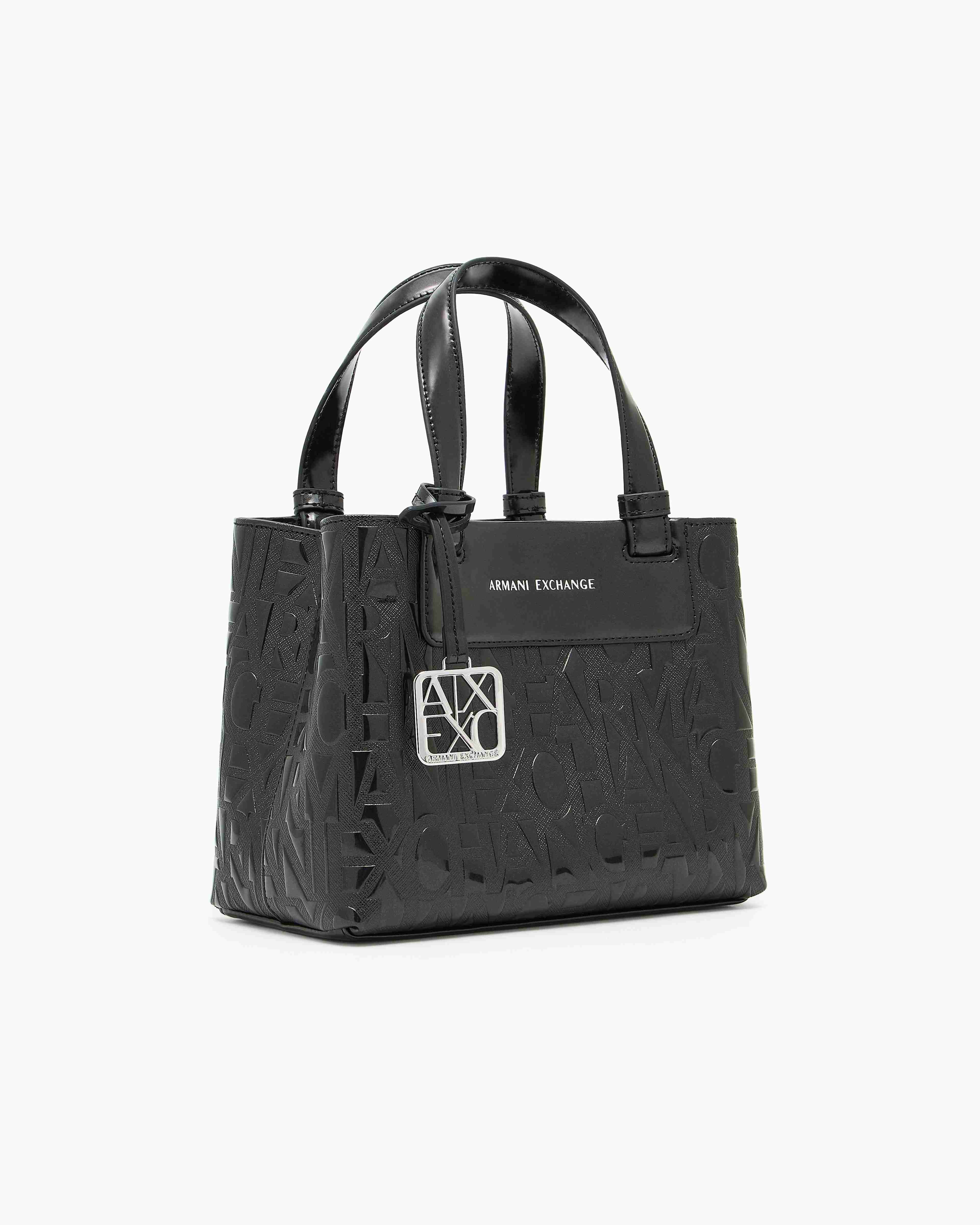 Women's Black Liz Patent Shopping Bag