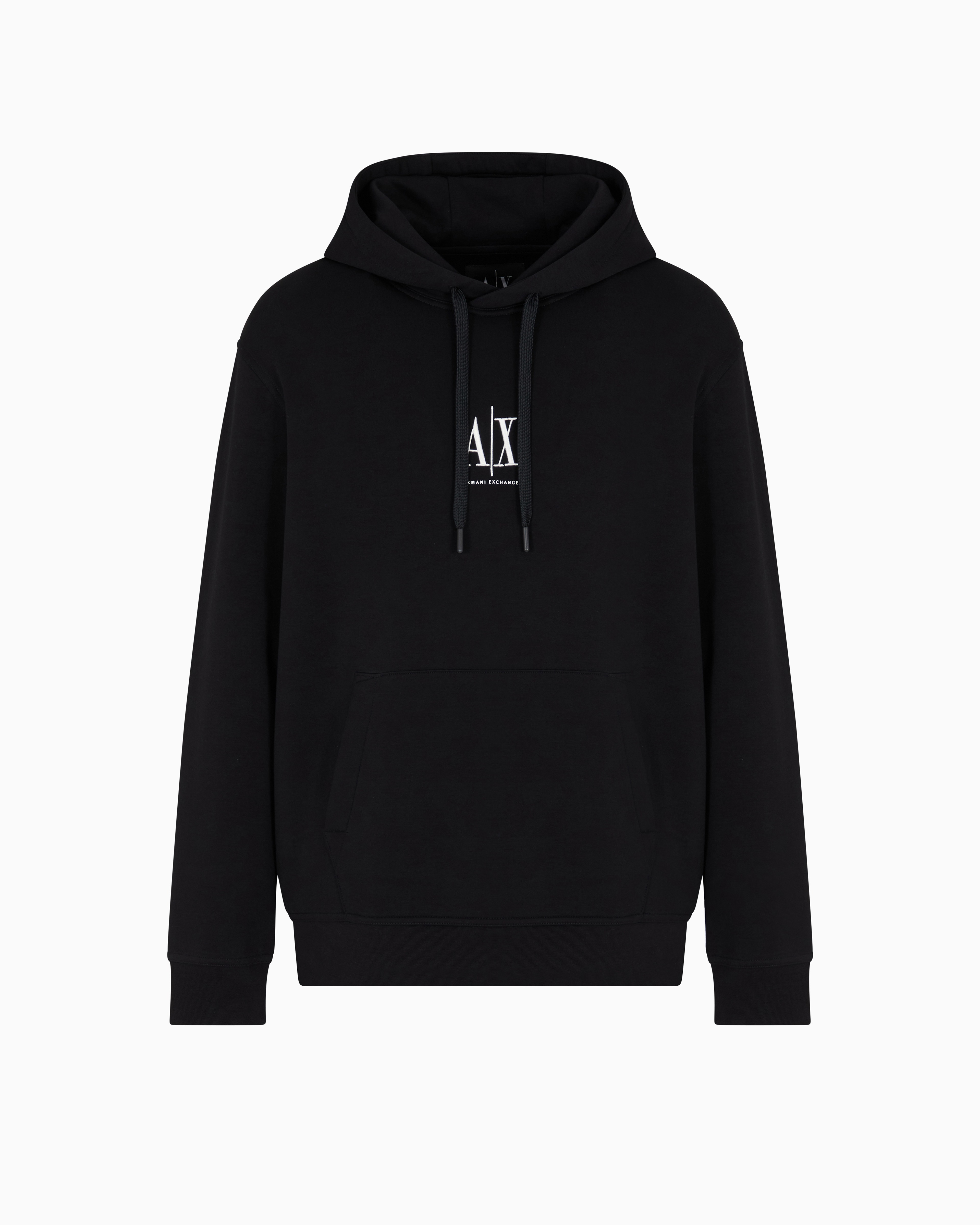 【yo】ARMANI EXCHANGE knit hoodie Armani Exchange Men's Icon Project Embroidered Logo Hooded