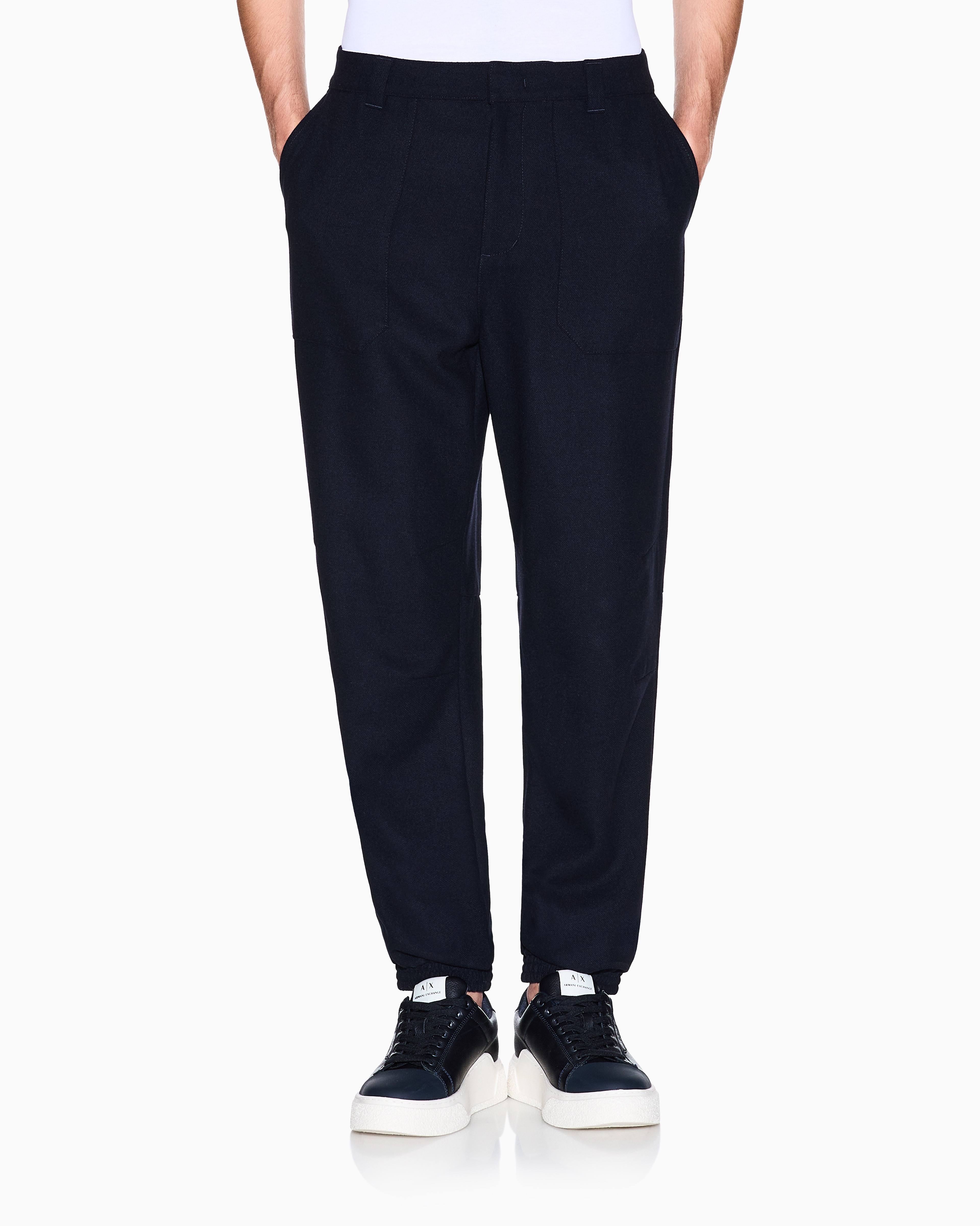 Men Blue Regular Fit Trousers