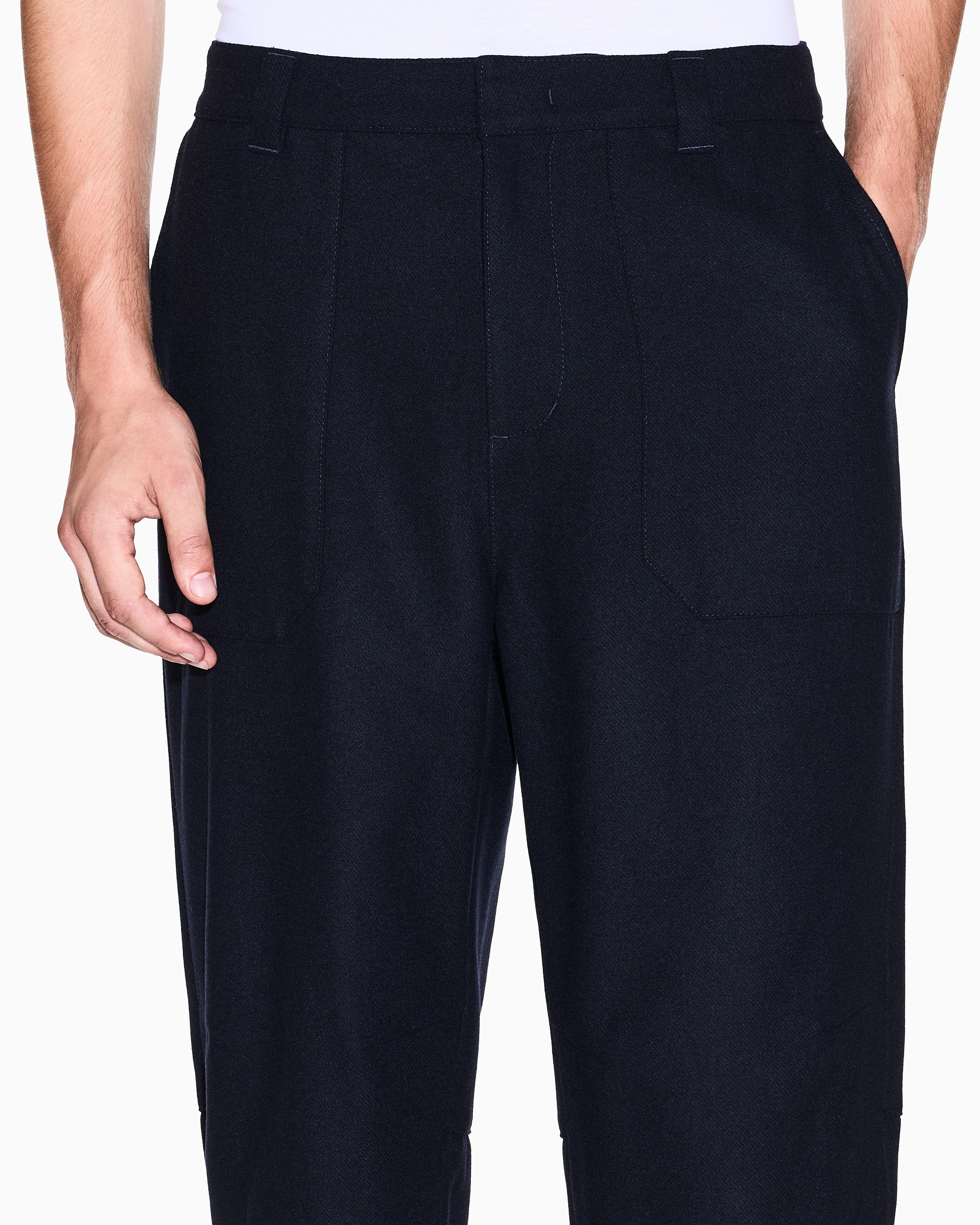 Men Blue Regular Fit Trousers