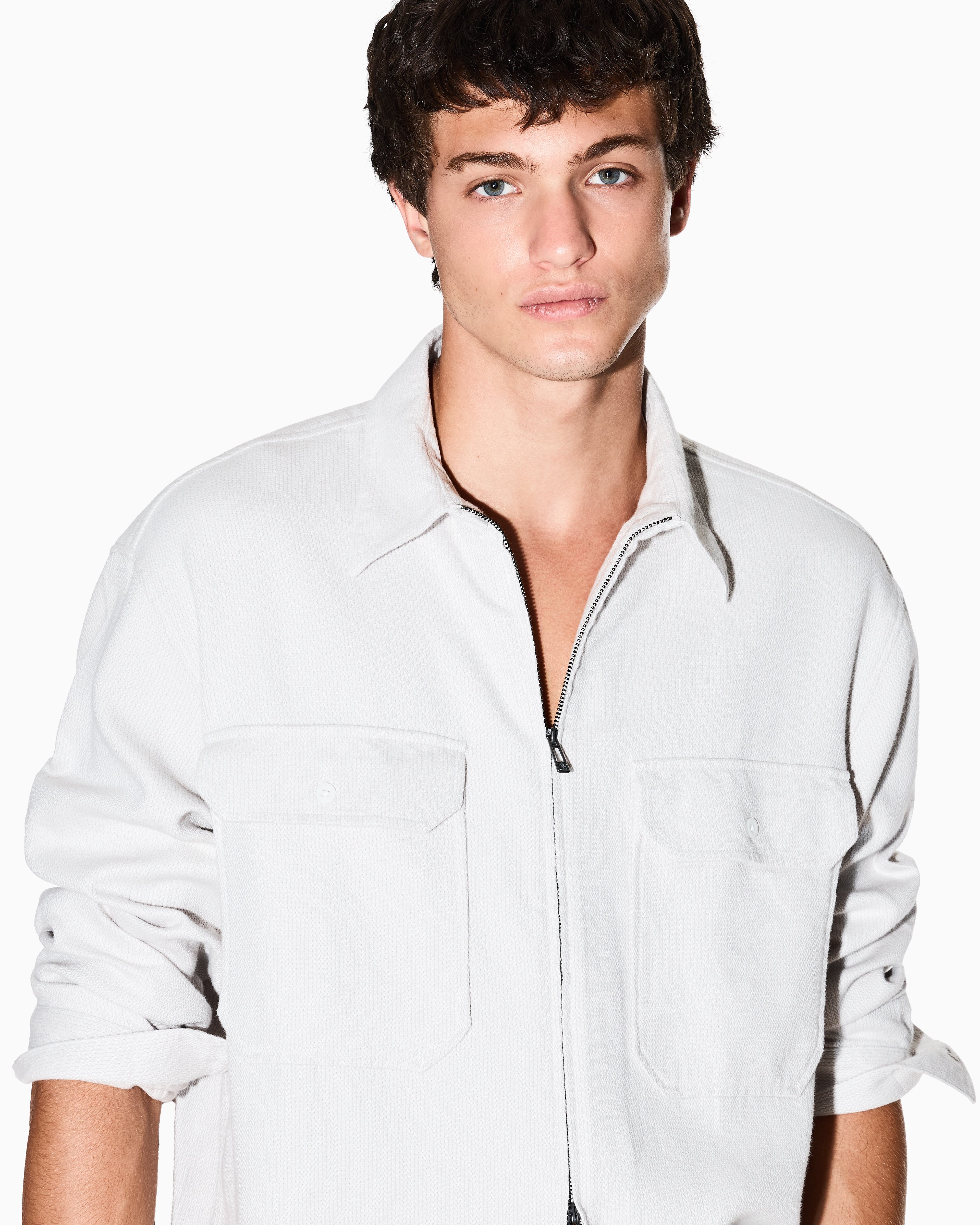 Men Grey Armani Classics Comfort Fit Casual Shirts