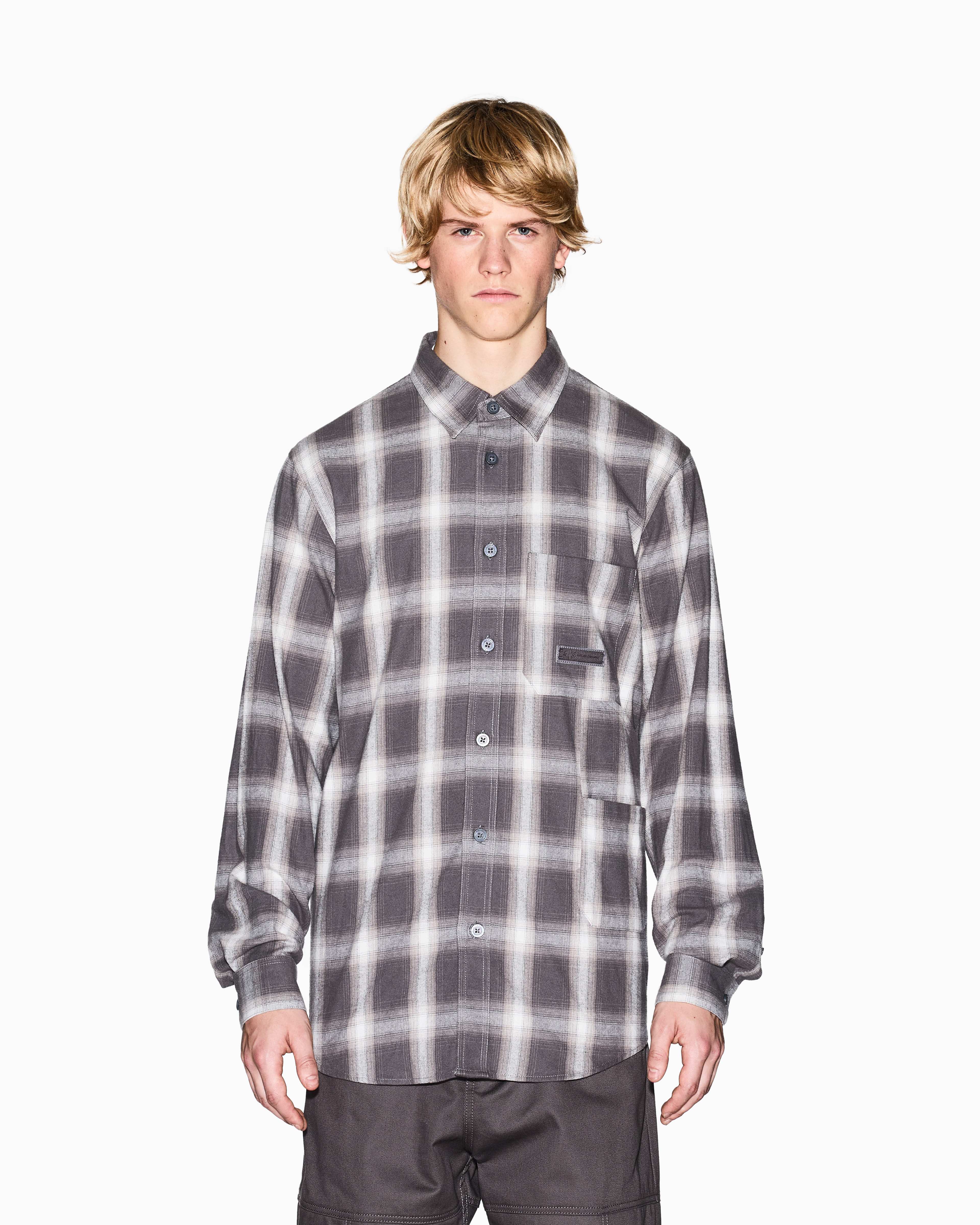 Men Grey Cozy Lab Regular + Fit Casual Shirts