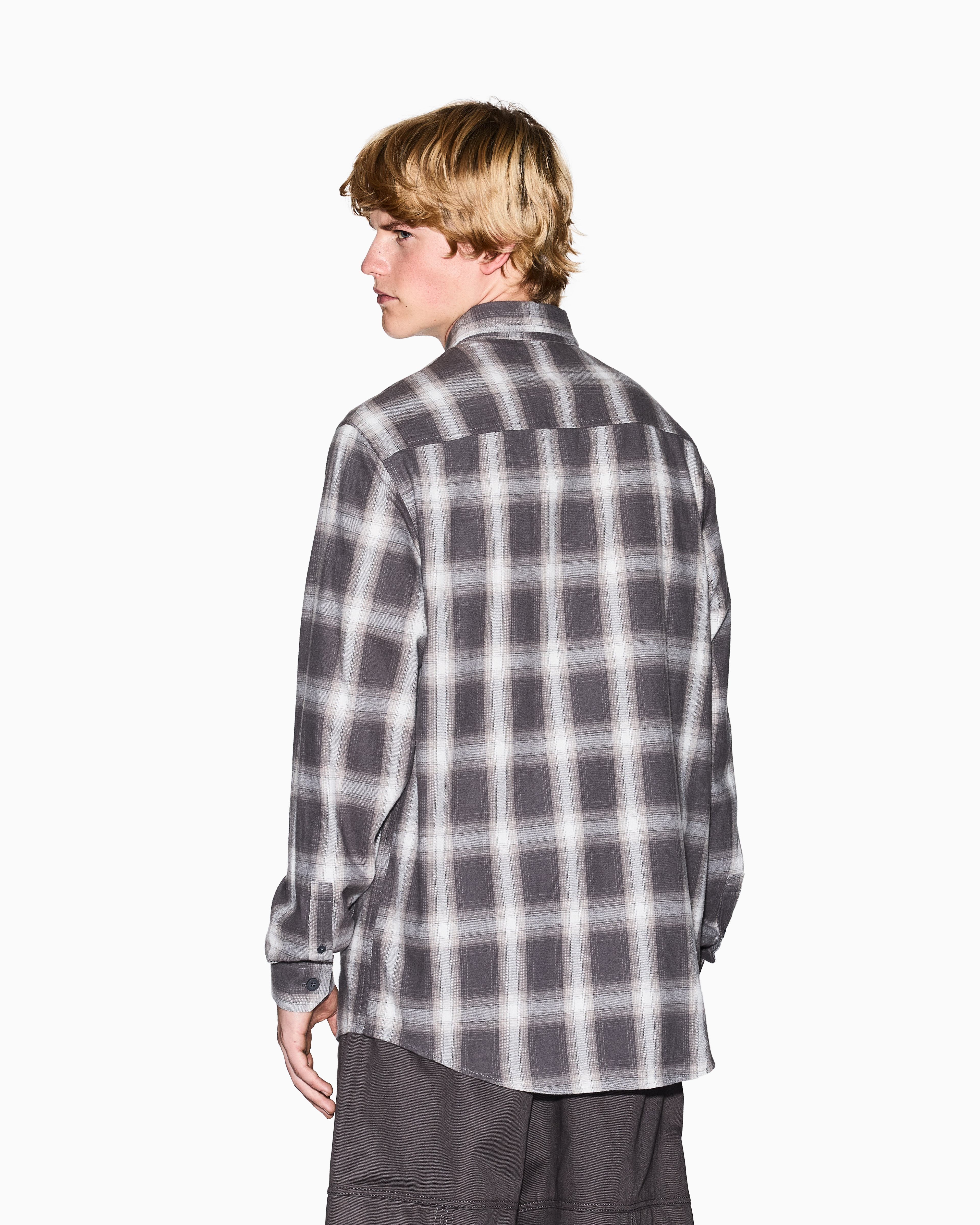 Men Grey Cozy Lab Regular + Fit Casual Shirts
