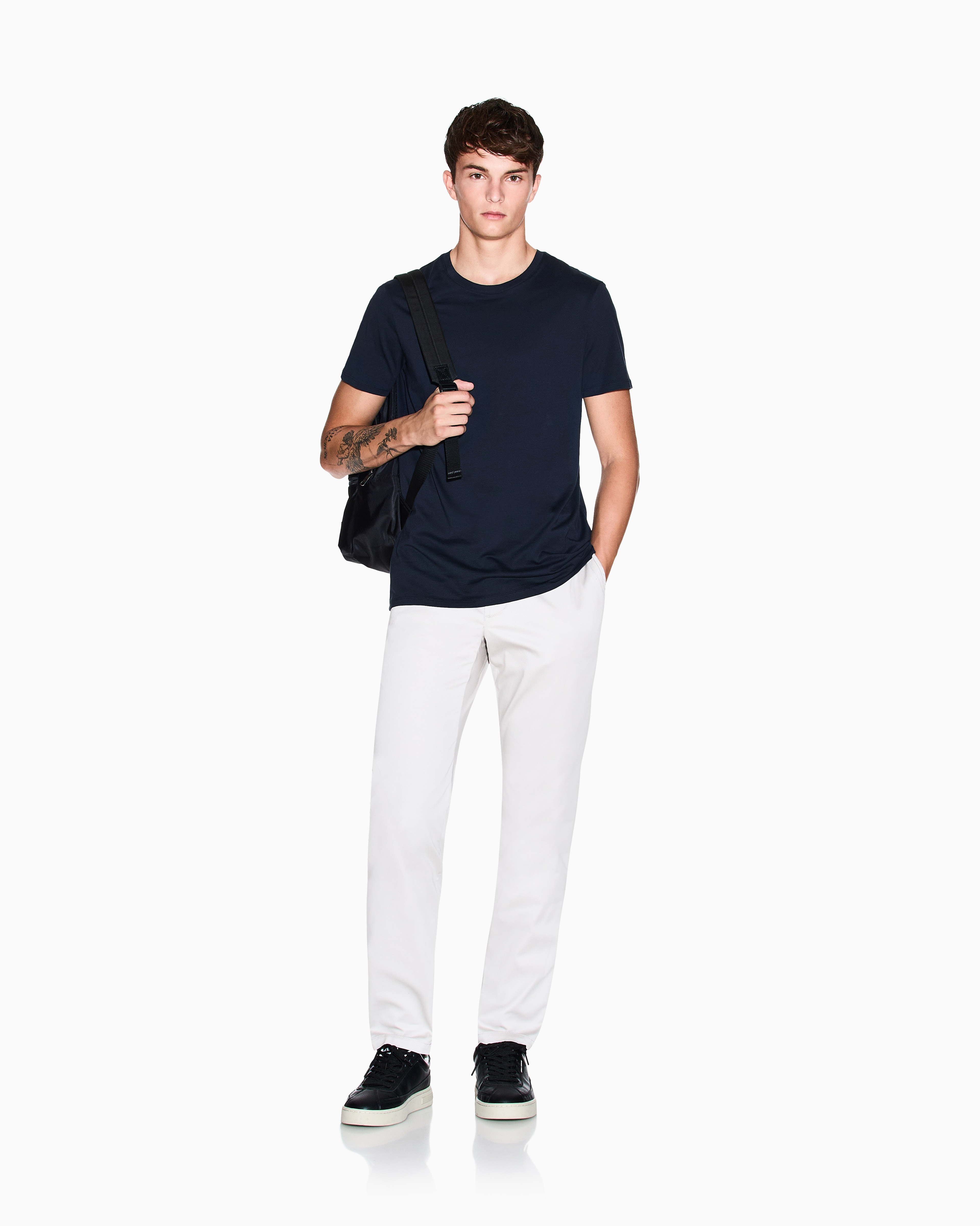 Men Grey Straight Fit Trousers