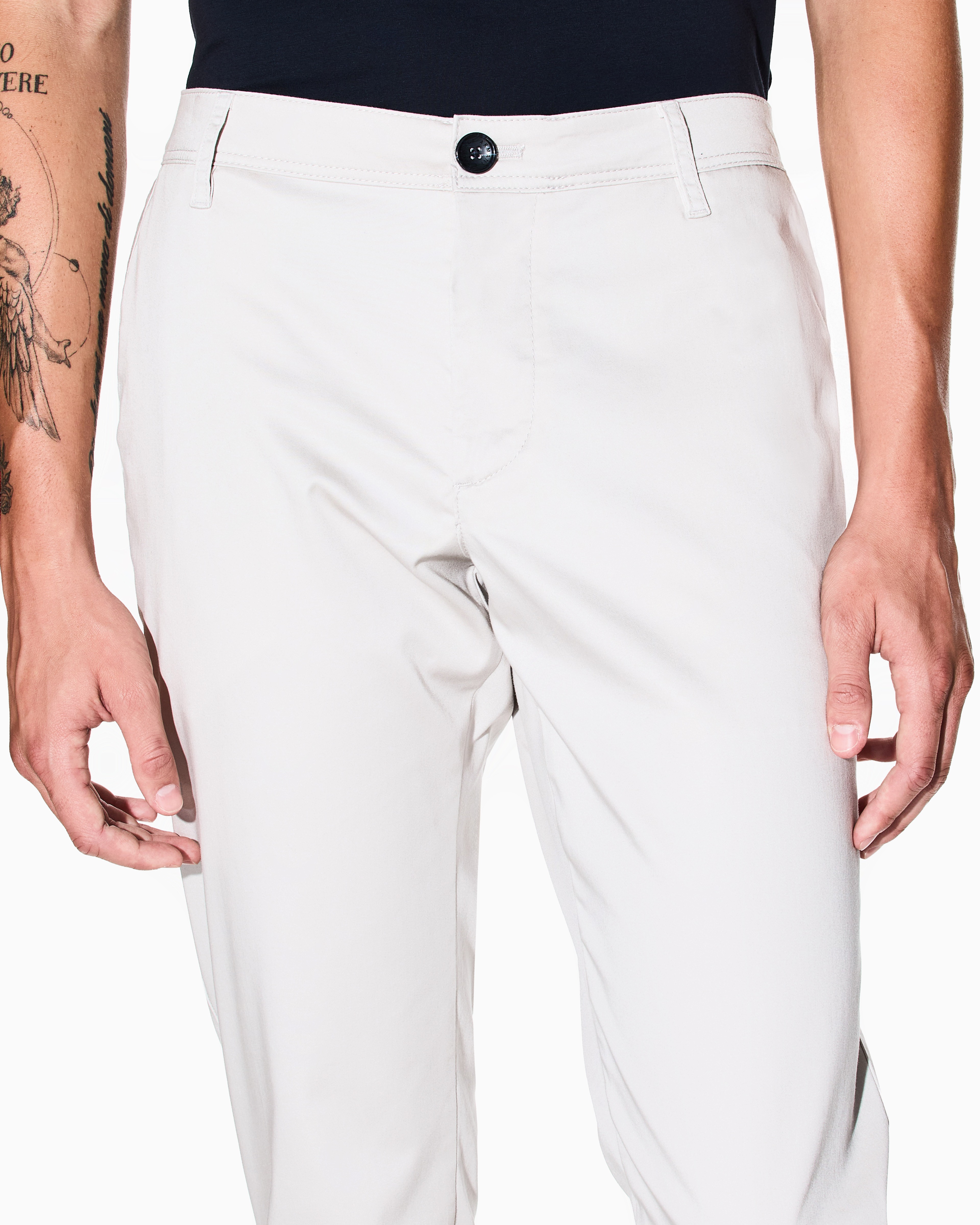 Men Grey Straight Fit Trousers