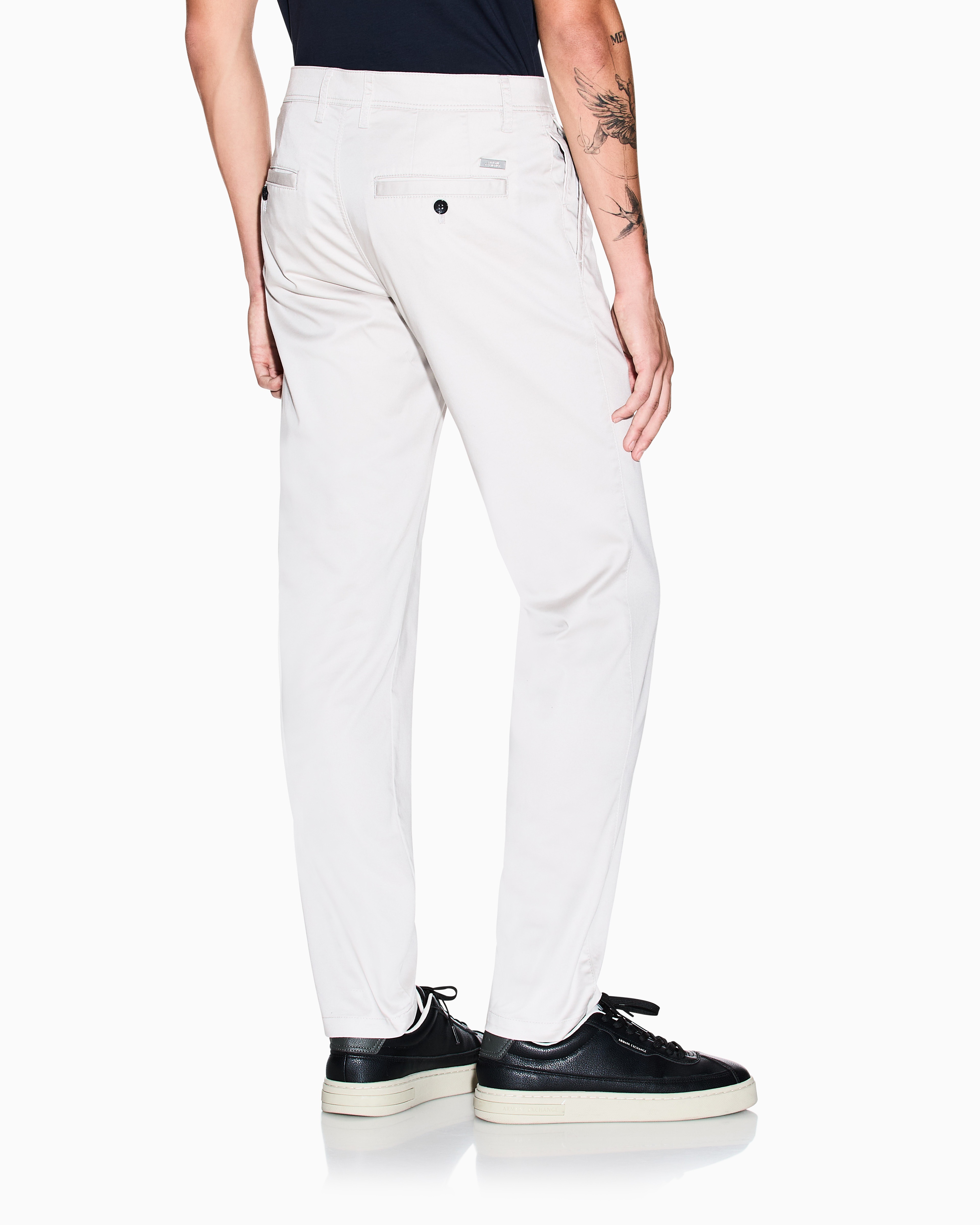 Men Grey Straight Fit Trousers