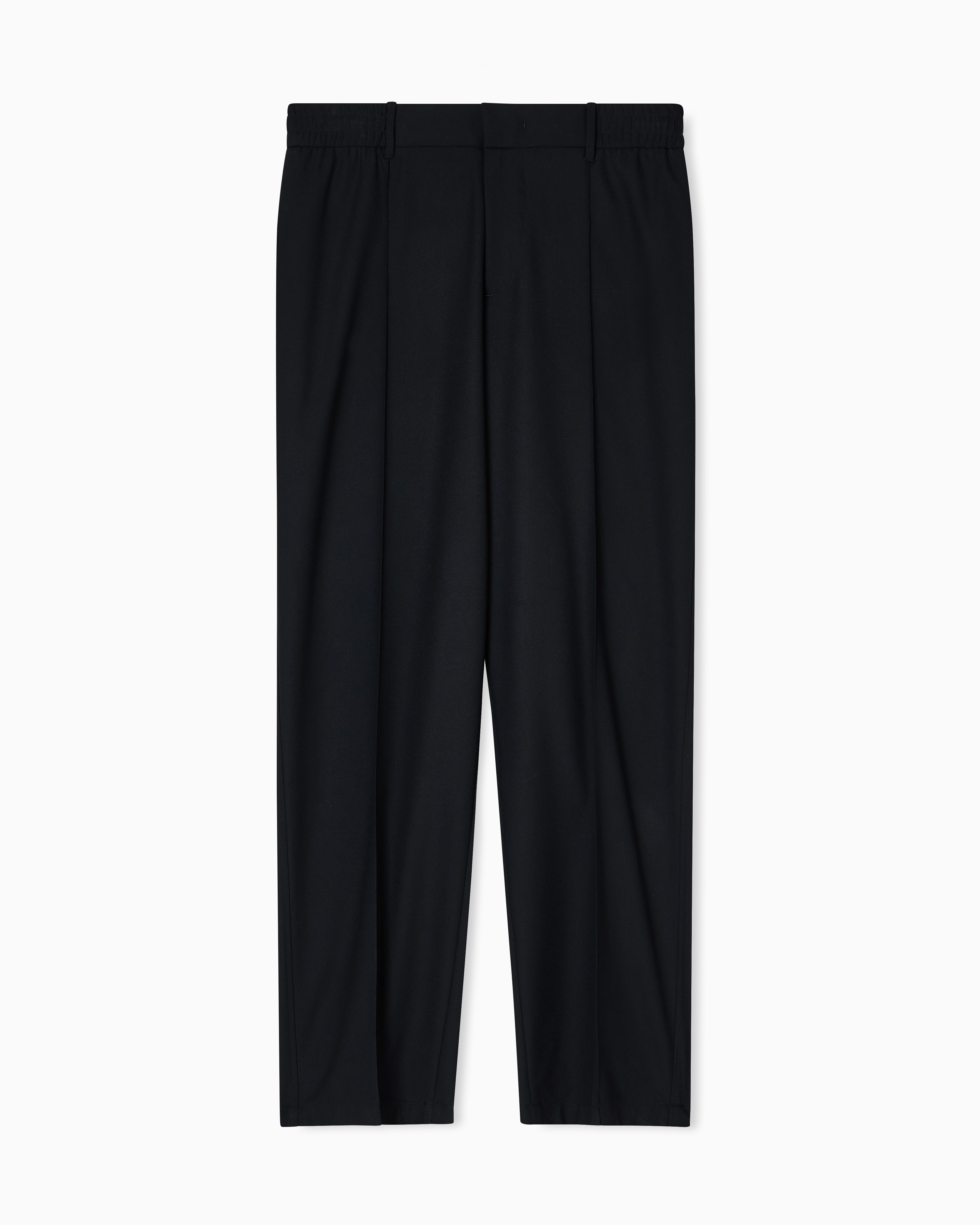 Men Black Straight Fit Trousers