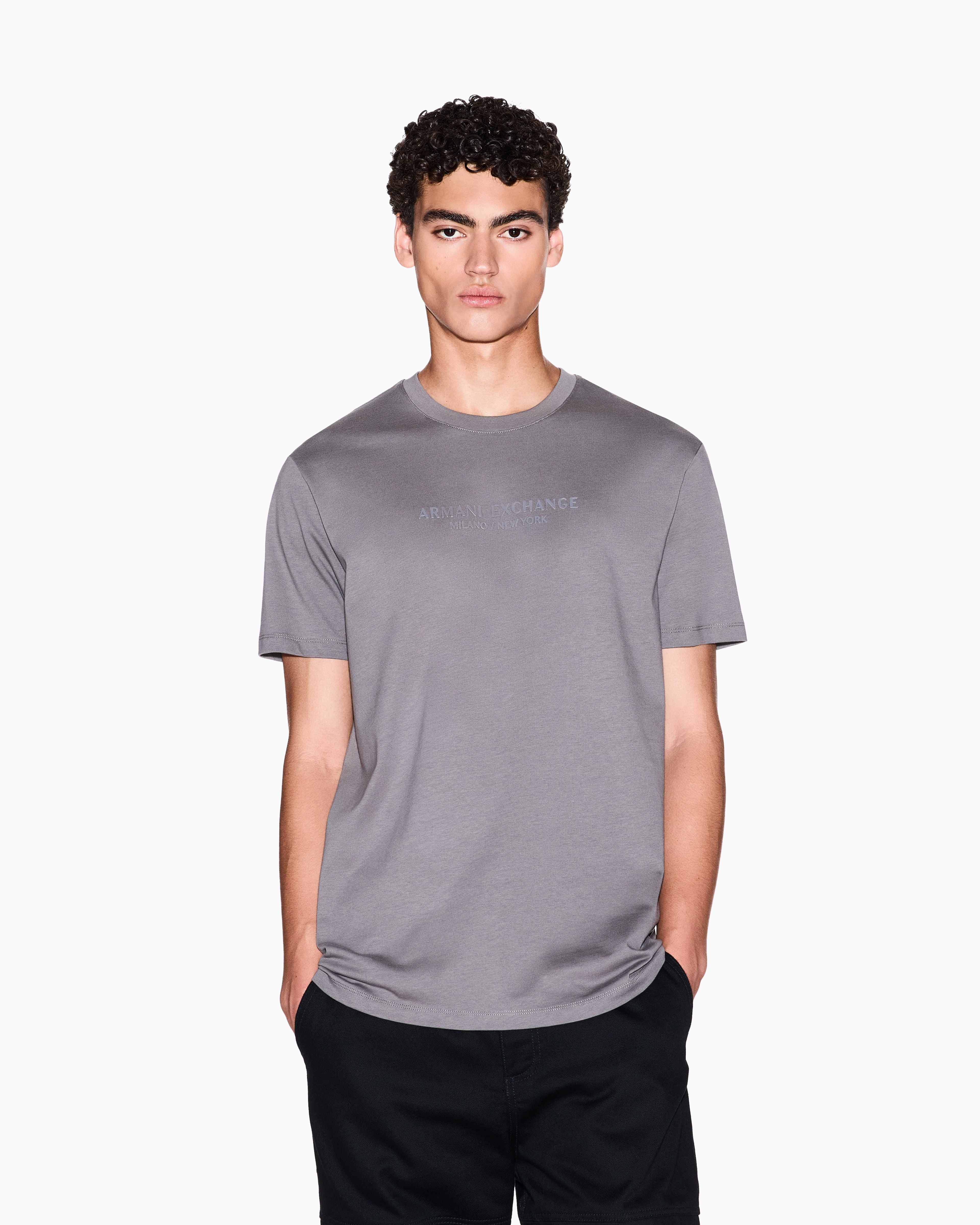 Men Grey MI/NY Regular Fit T-Shirts