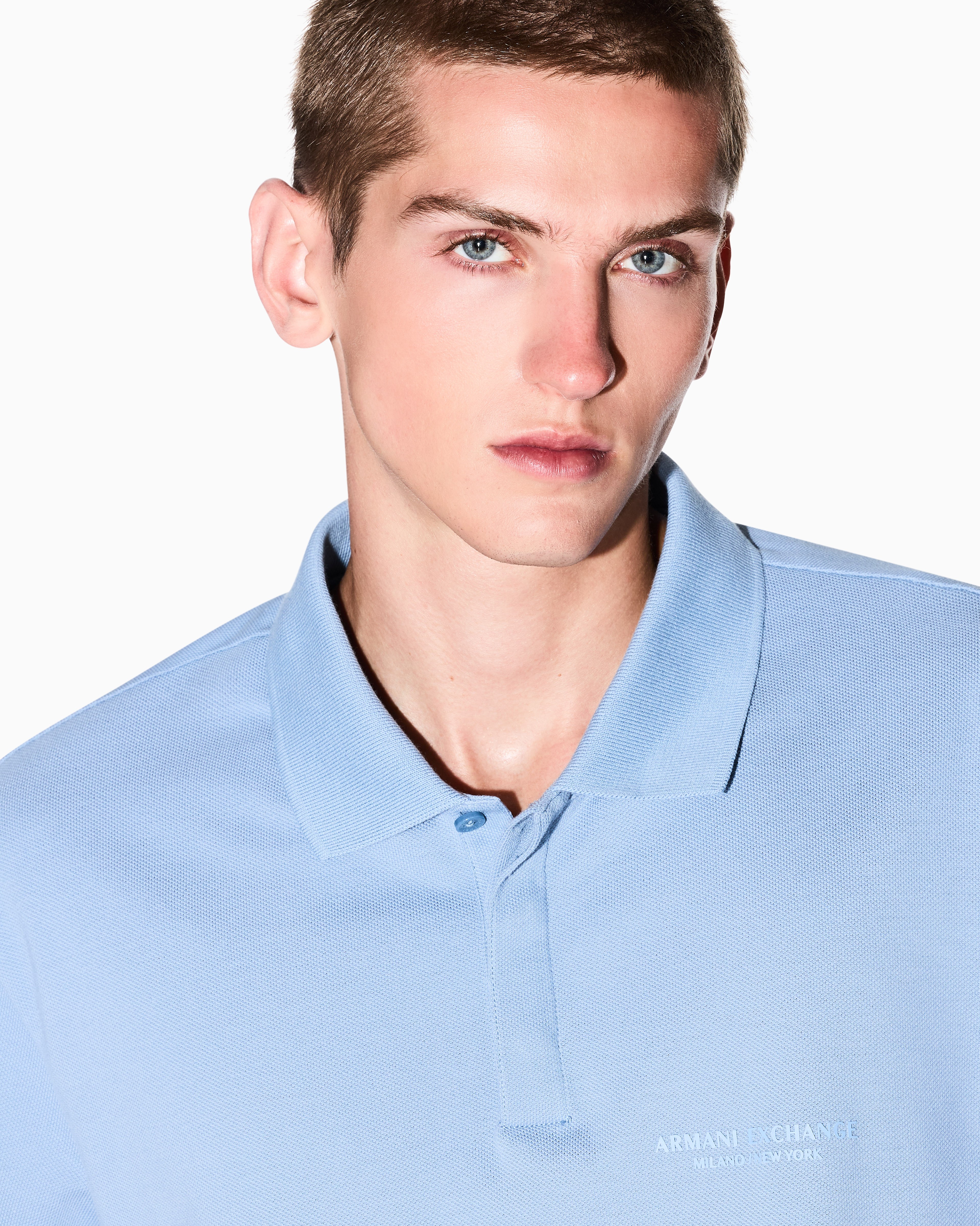 Men Blue MI/NY Regular Fit Polos
