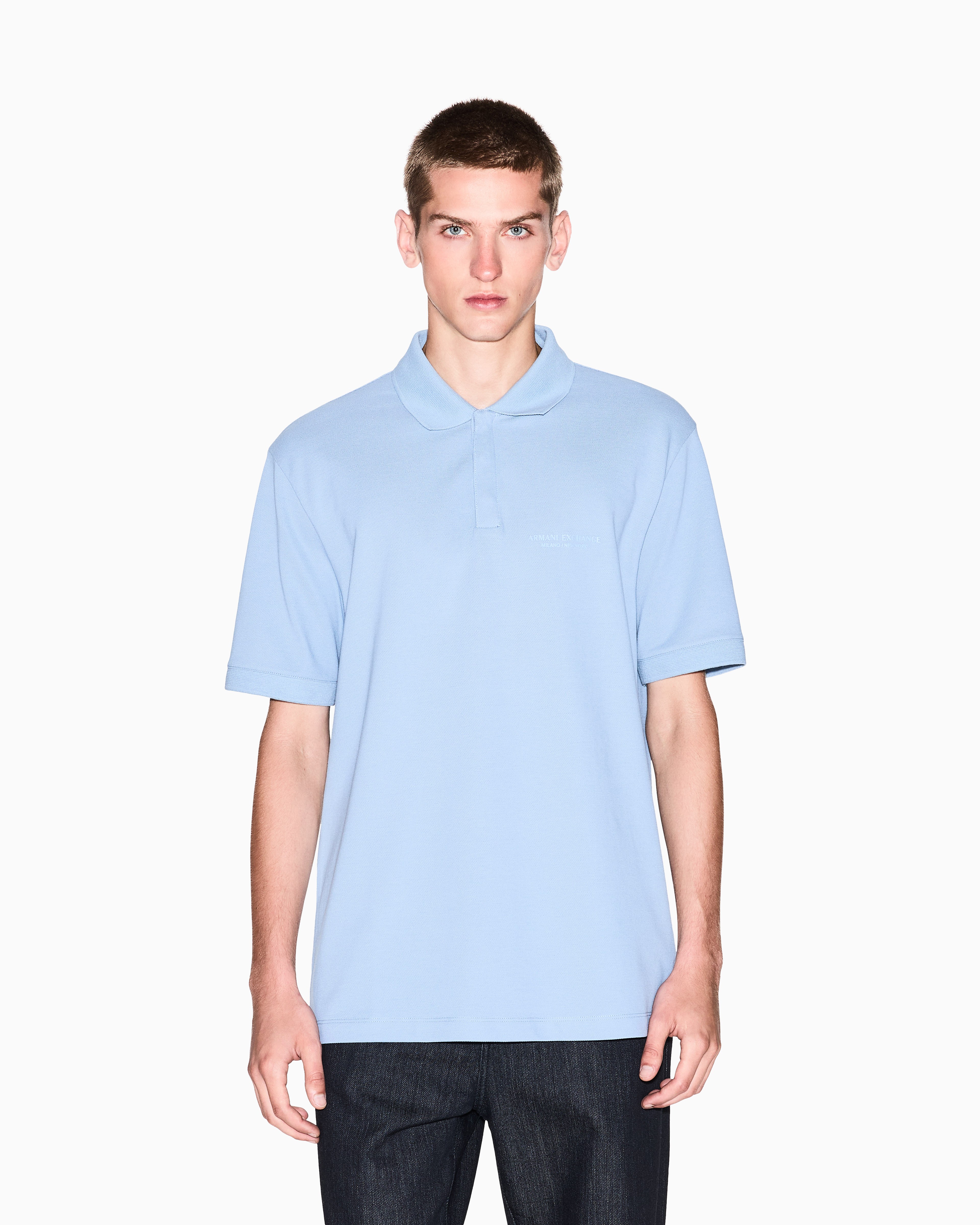 Men Blue MI/NY Regular Fit Polos