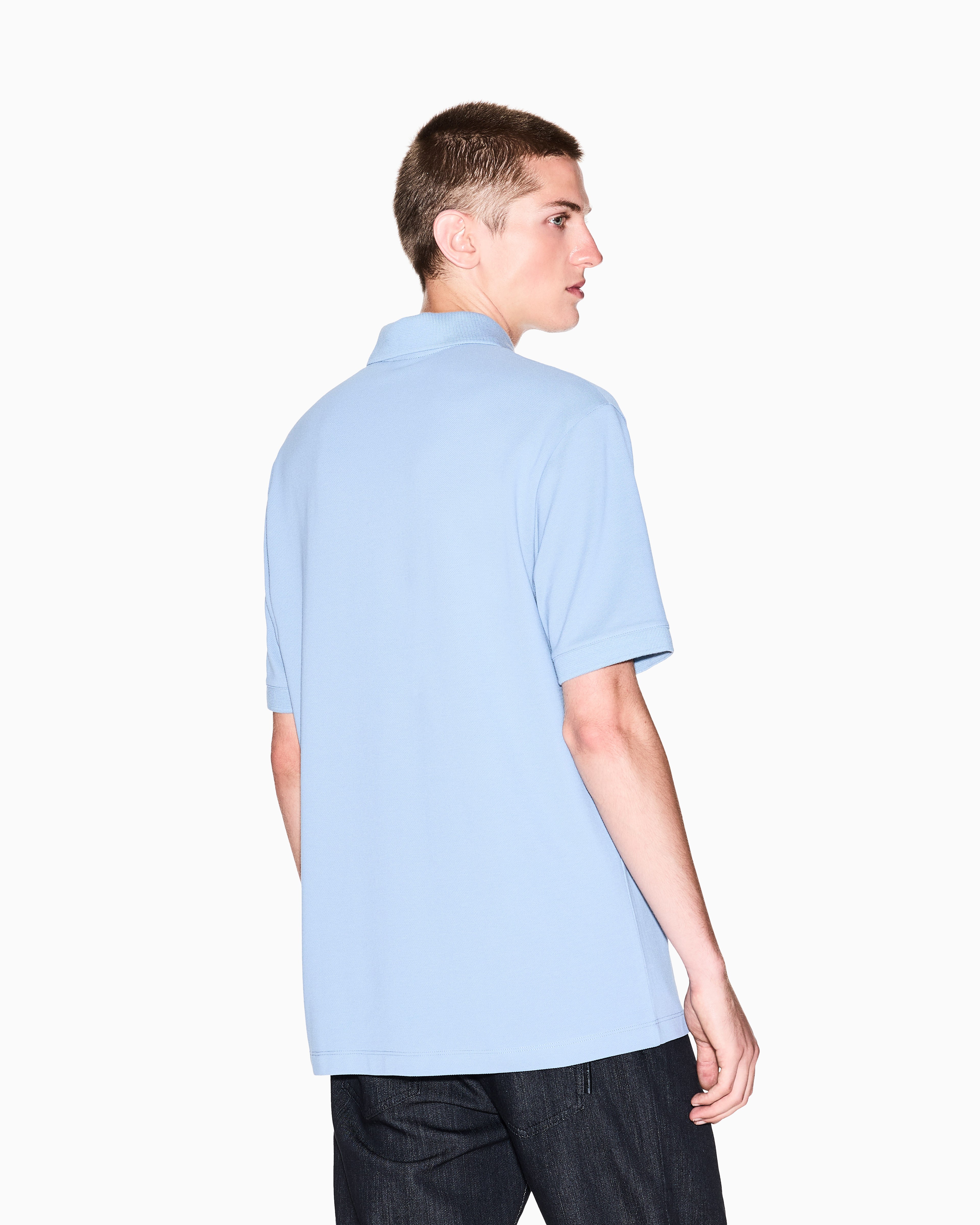 Men Blue MI/NY Regular Fit Polos