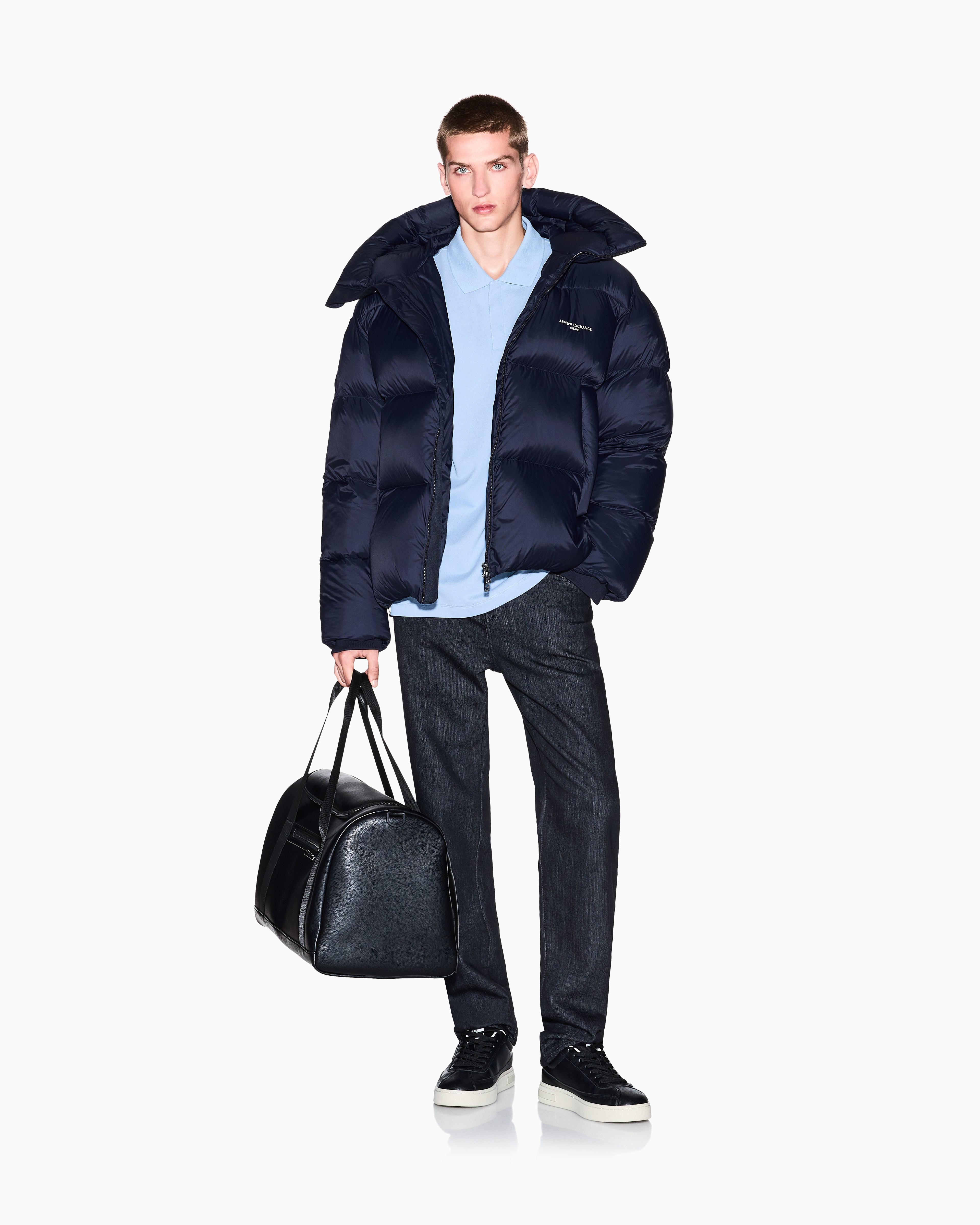Men Blue MI/NY Regular Fit Polos