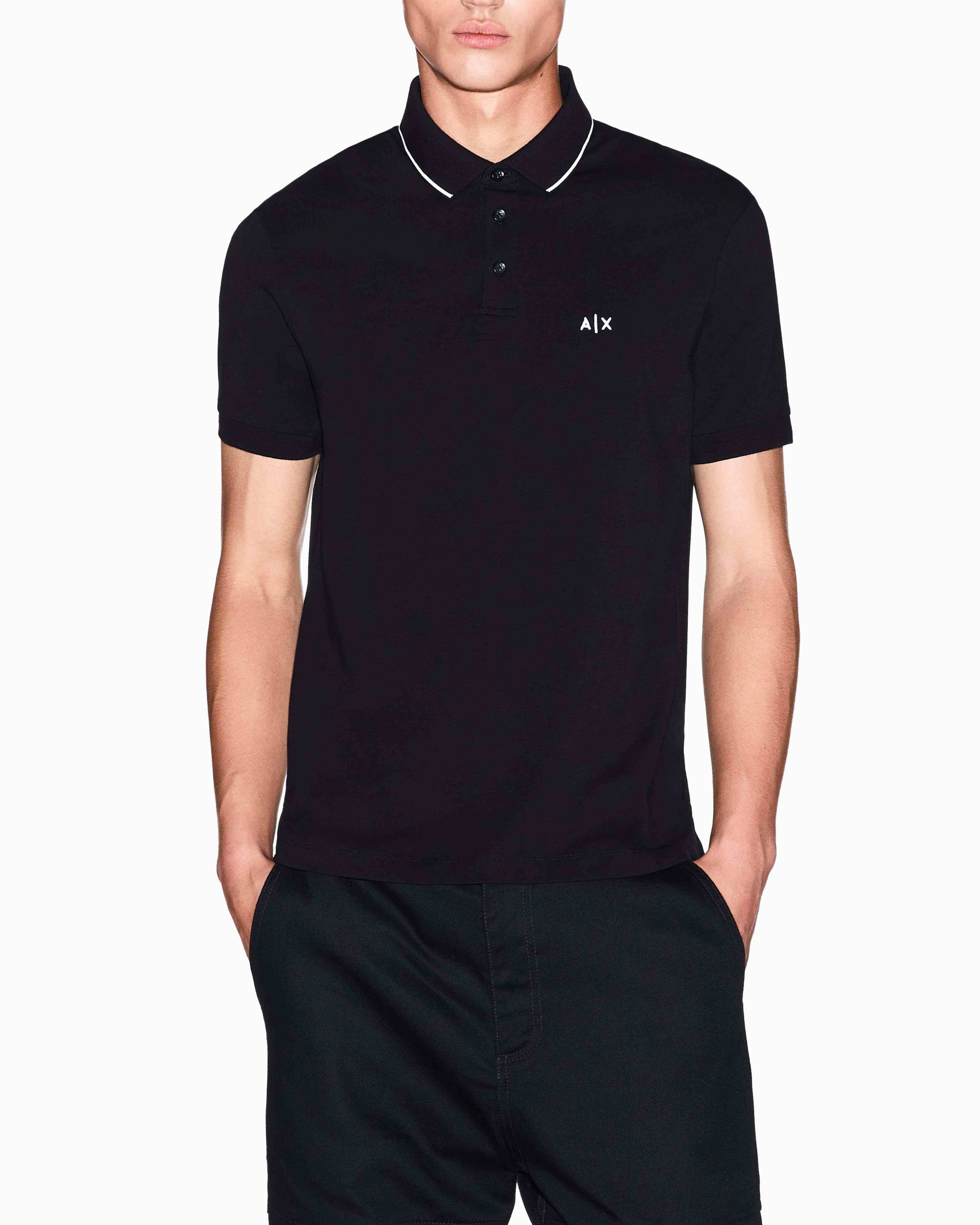 Men's Black Essentials Polo Shirt