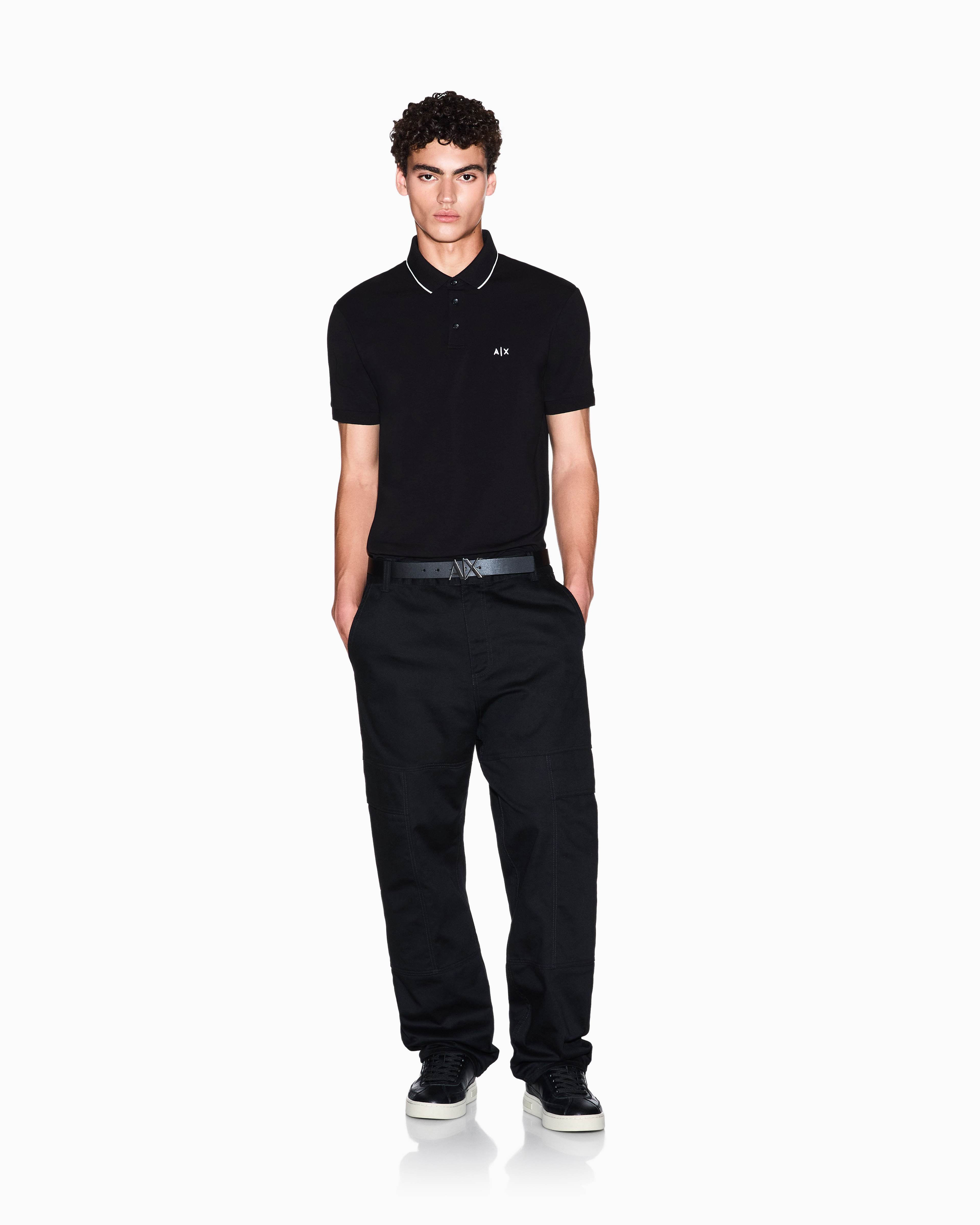 Men's Black Essentials Polo Shirt