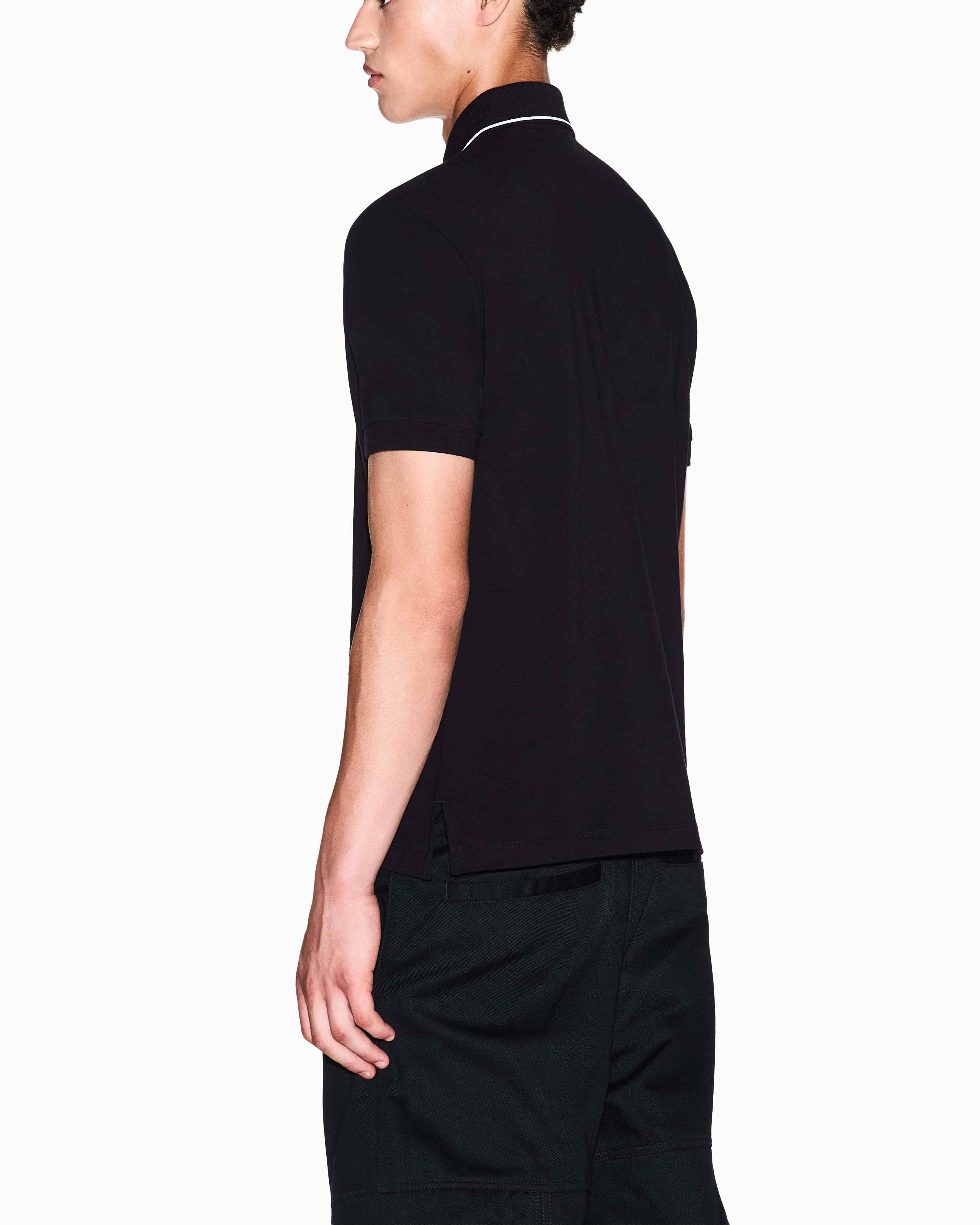 Men's Black Essentials Polo Shirt