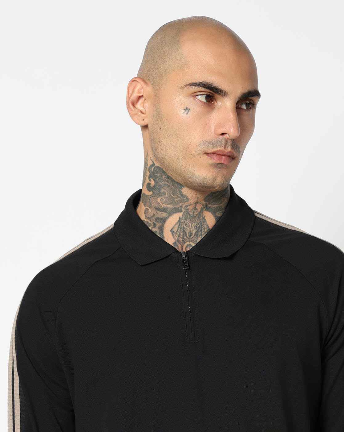 Men Blue Armani Classics Regular Fit Polos