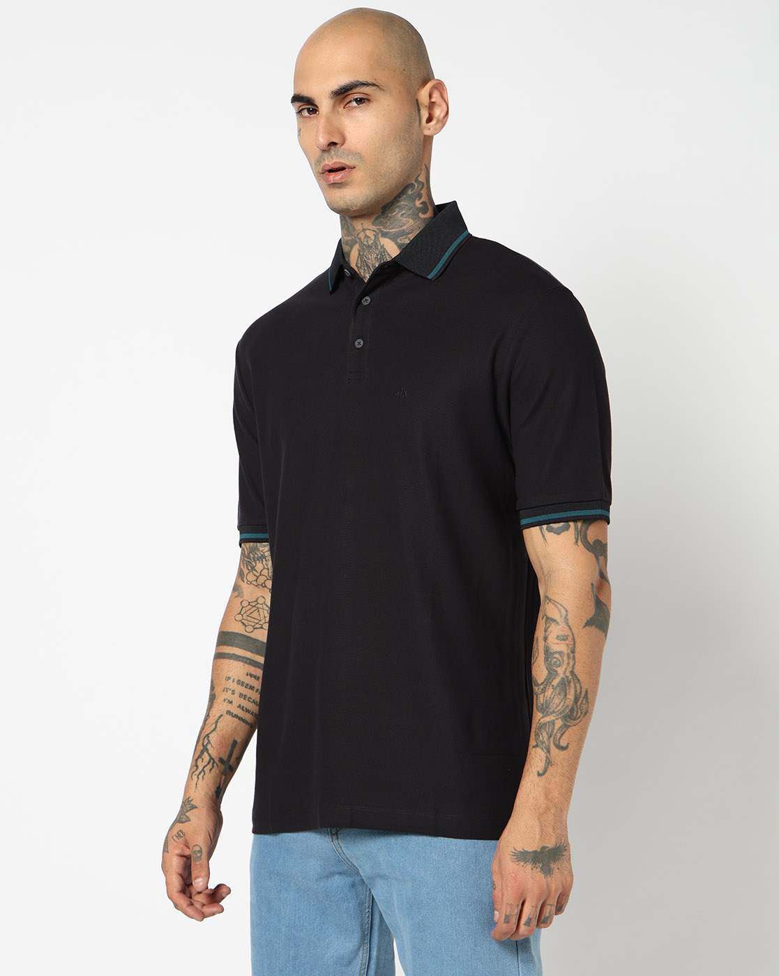 Men Blue Urban Expedition Regular Fit Polos