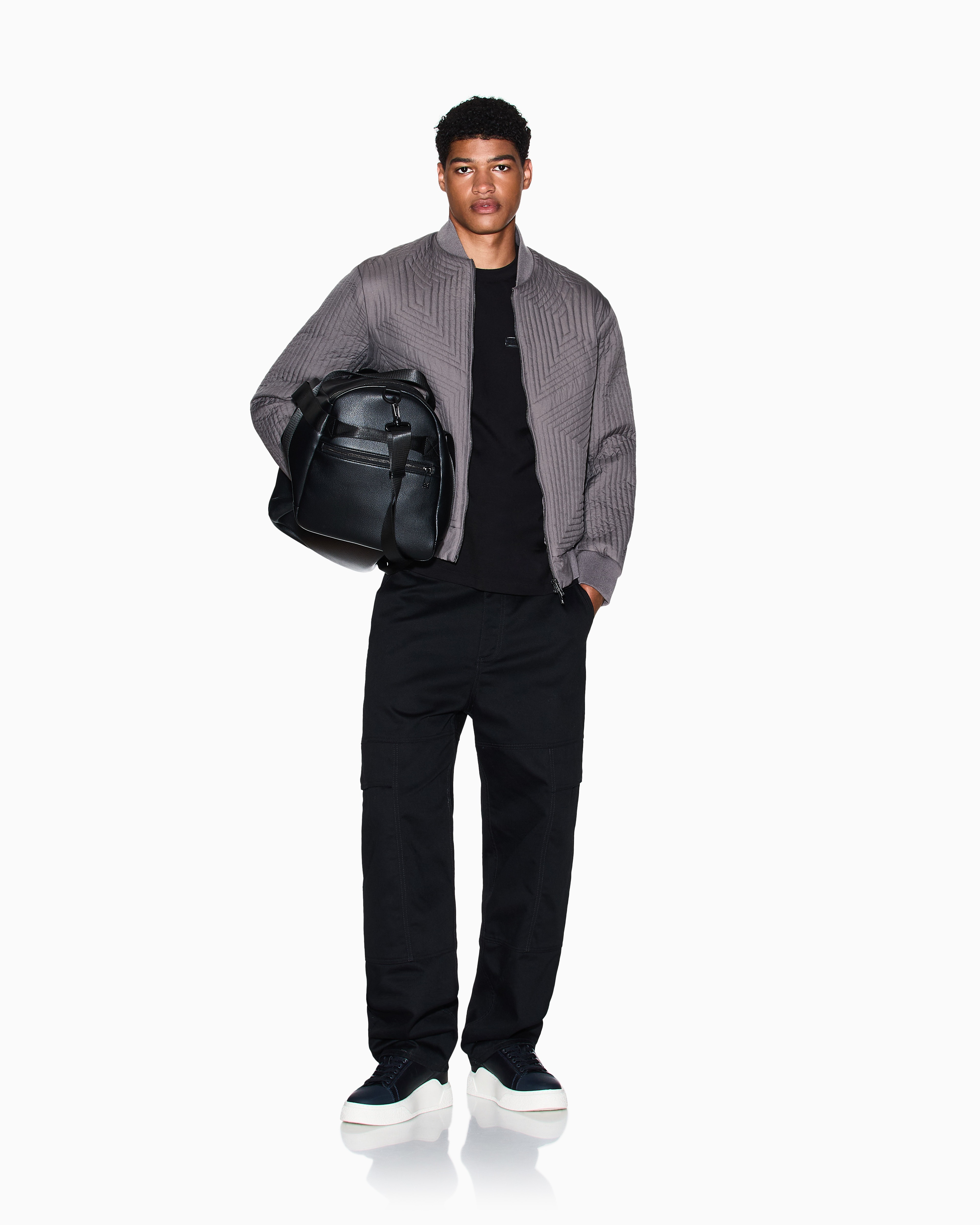 Men Black Cozy Lab Regular + Fit T-Shirts
