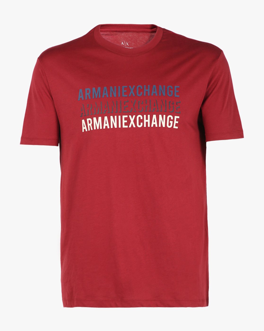 Men Maroon Armani Classics Regular Fit T-Shirts