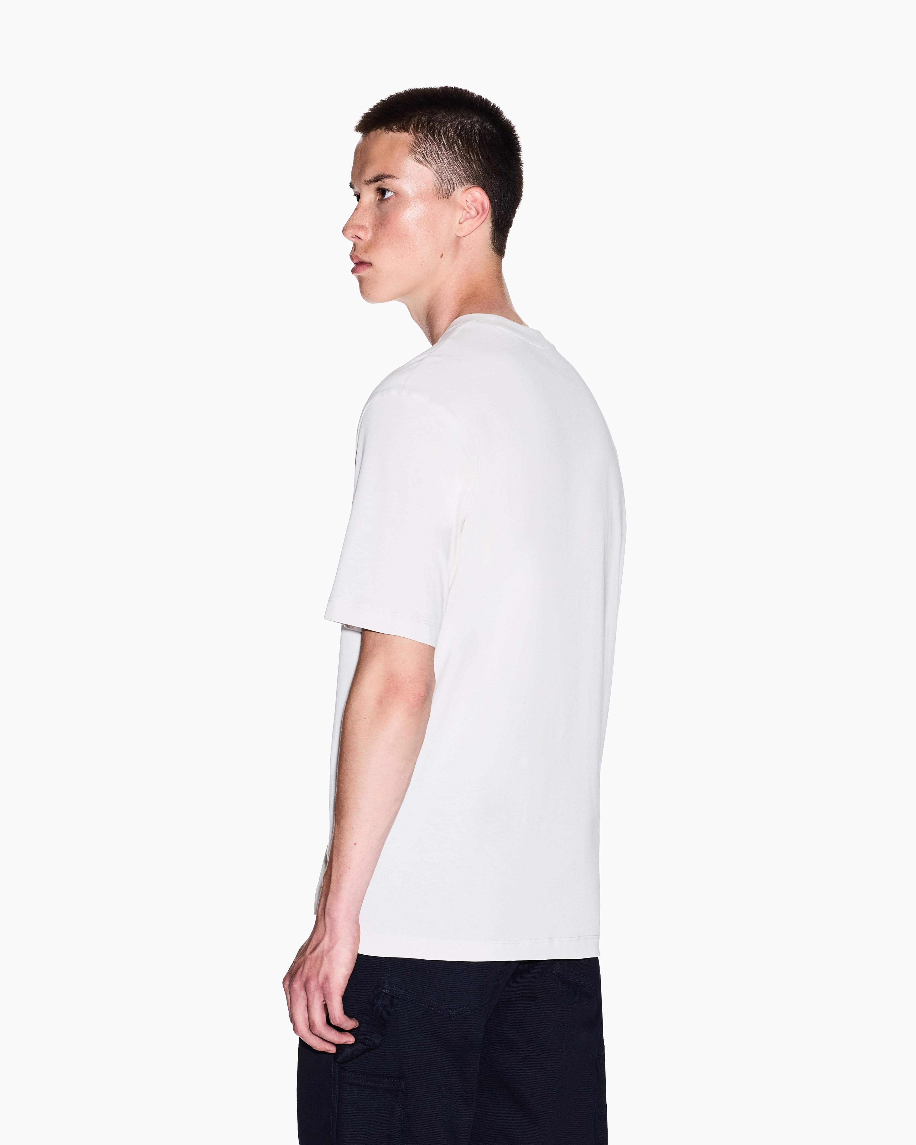 Men Grey Armani Classics Regular + Fit T-Shirts